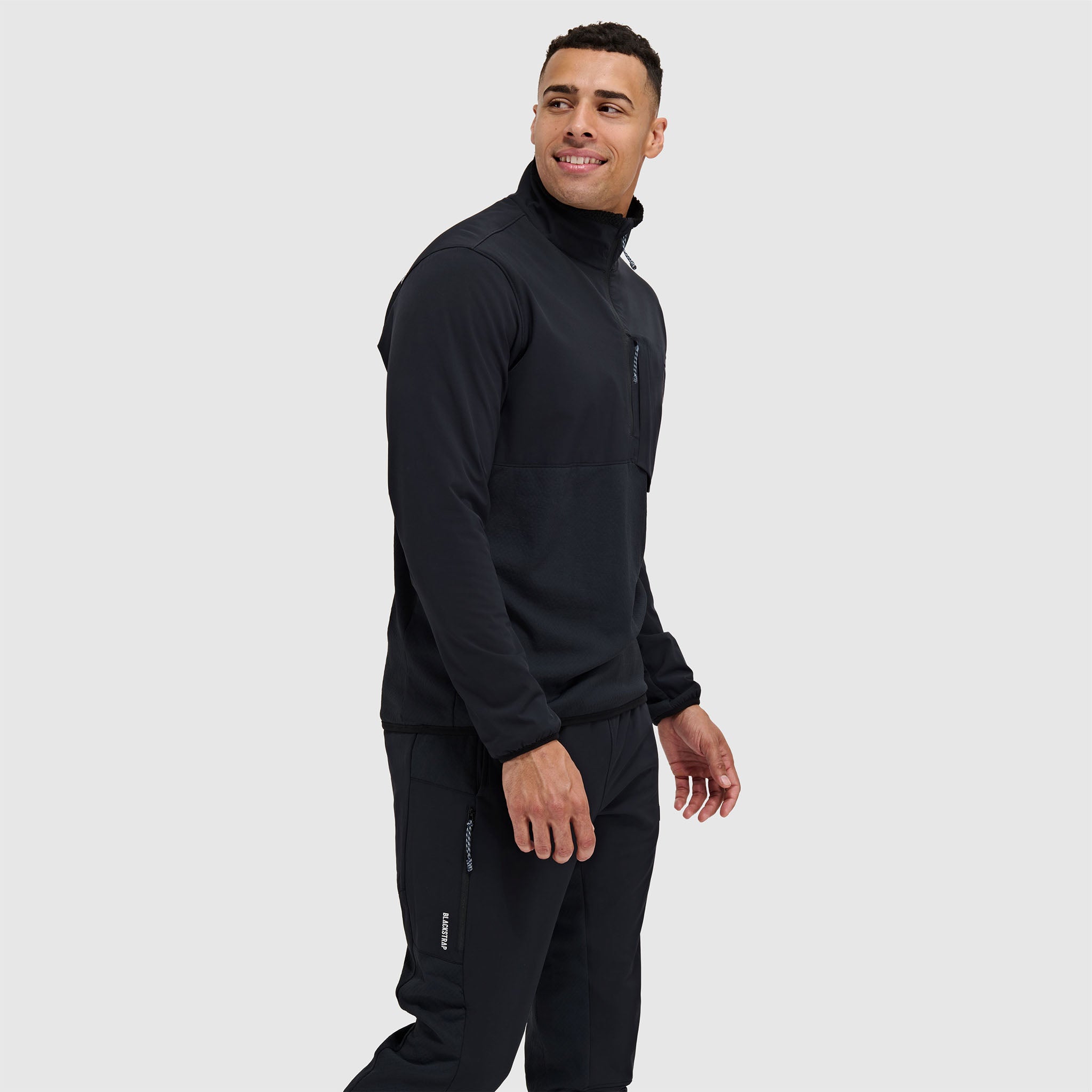 BlackStrap mens Tribrid Half Zip Jacket #color_black