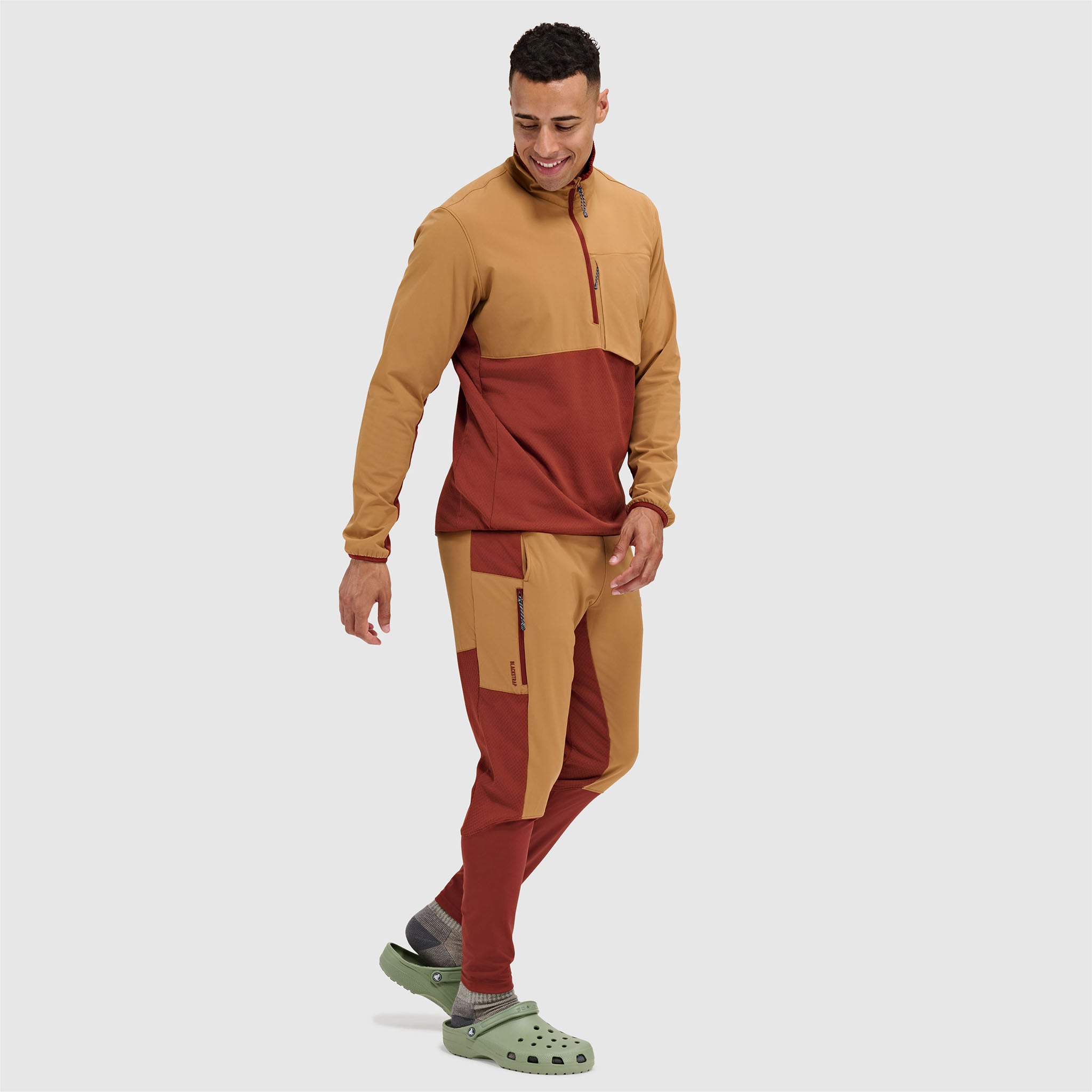 BlackStrap mens Tribrid Half Zip Jacket #color_fossil