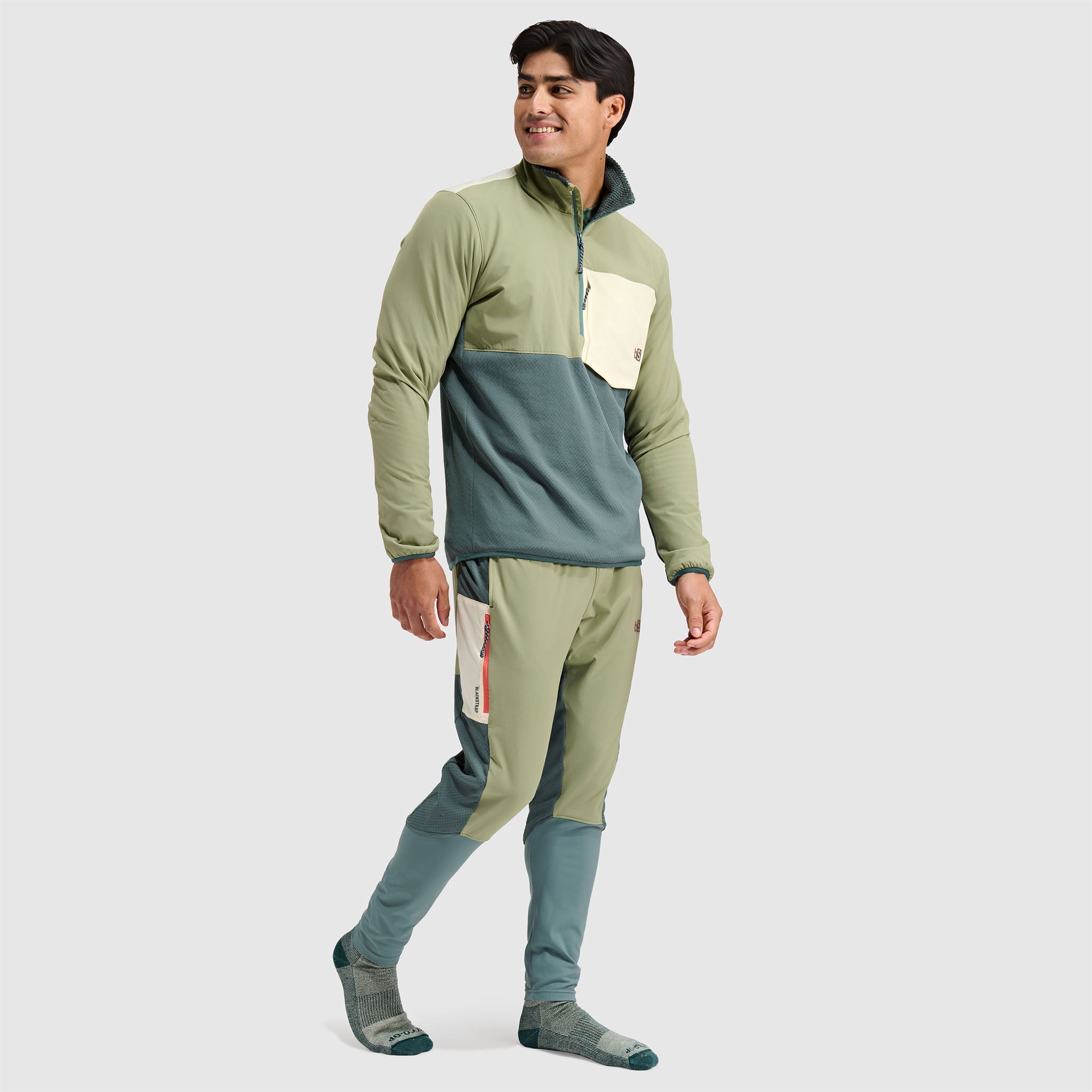 BlackStrap mens Tribrid Half Zip Jacket #color_sagebrush