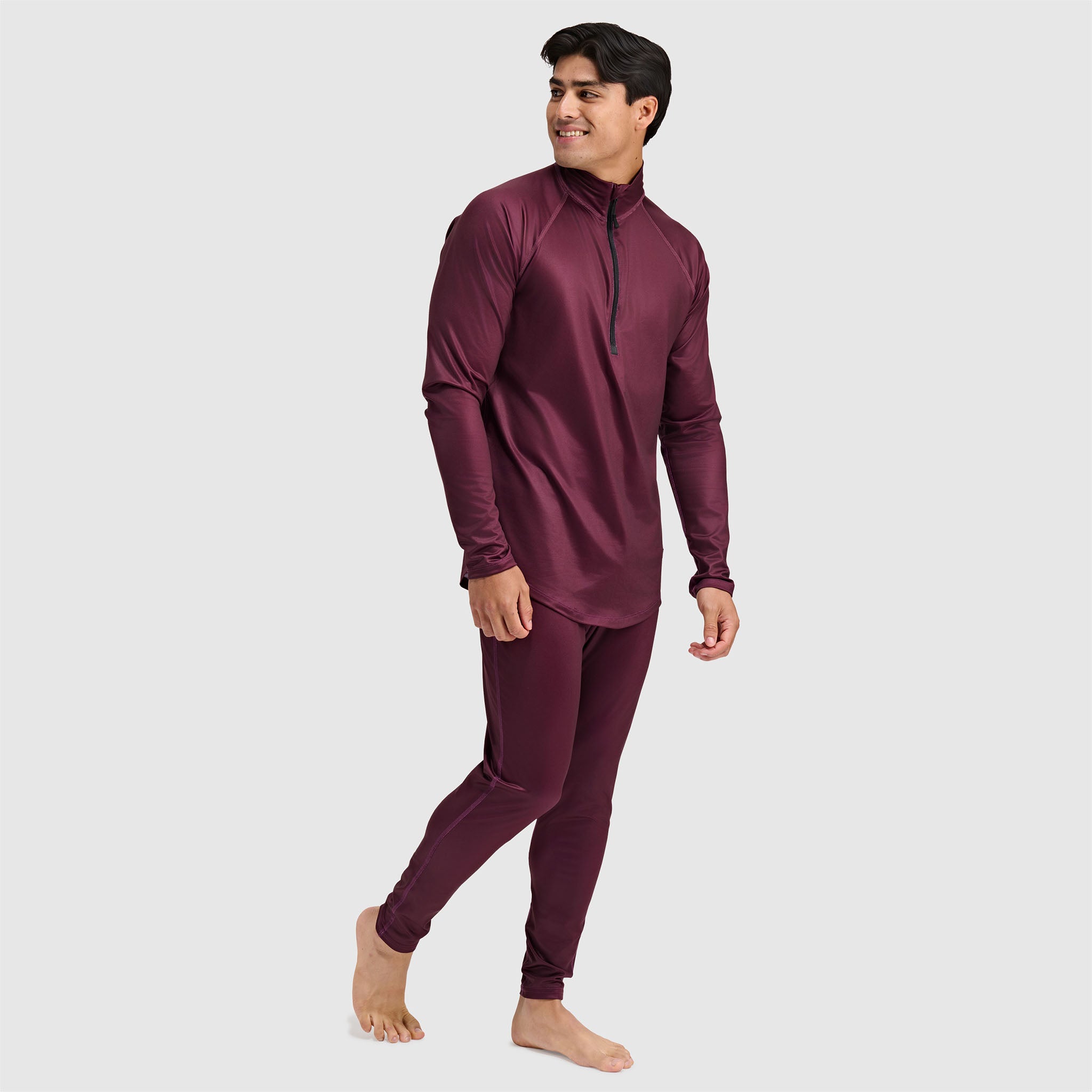 BlackStrap Mens Vista Quater Zip Pullover #color_cherry