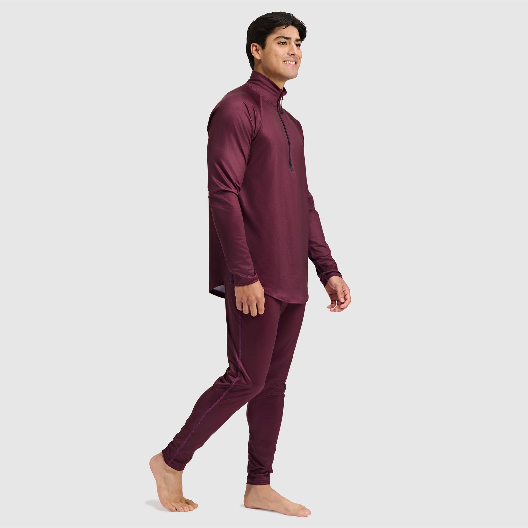 BlackStrap Mens Vista Quater Zip Pullover #color_cherry