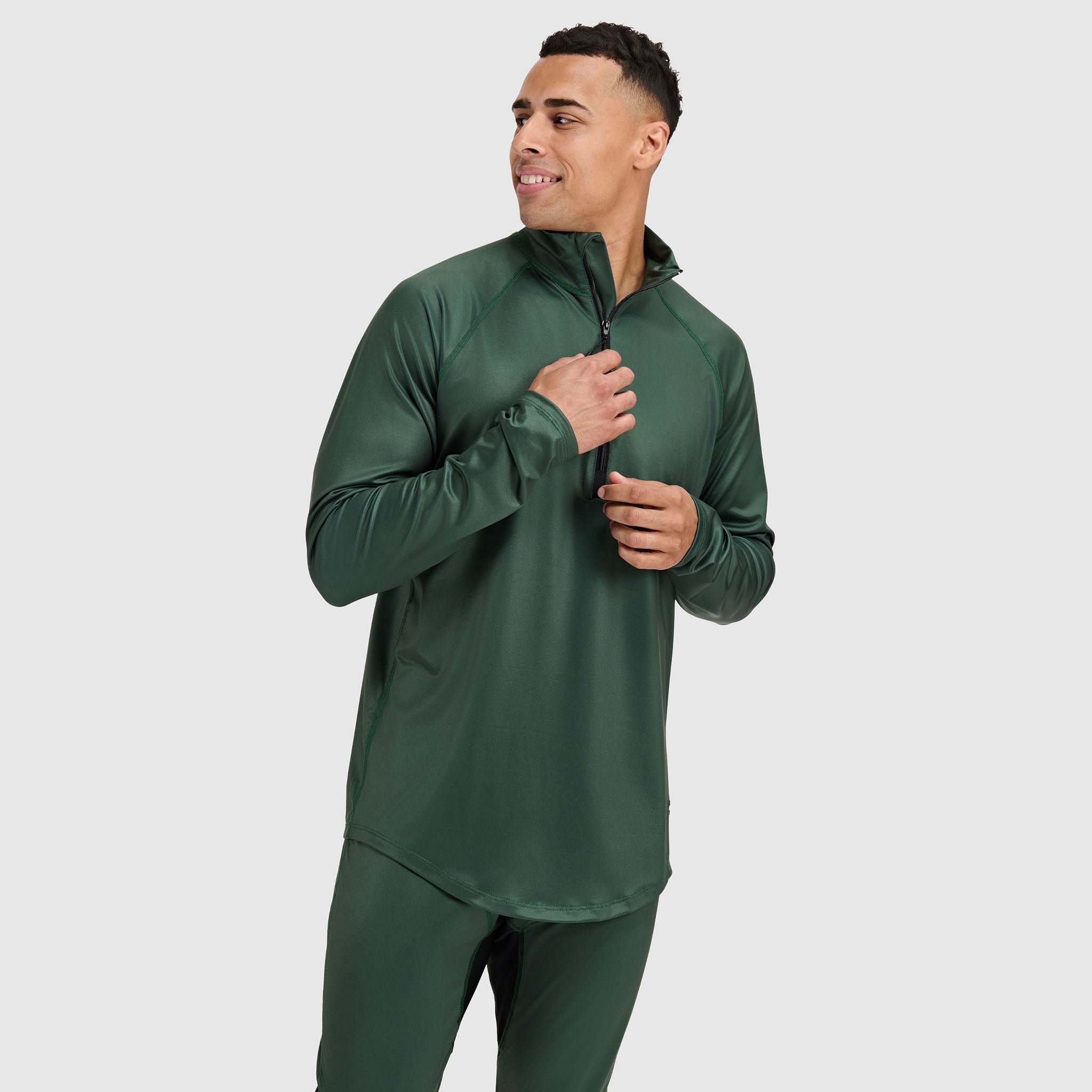 BlackStrap Mens Vista Quater Zip Pullover #color_obsidian
