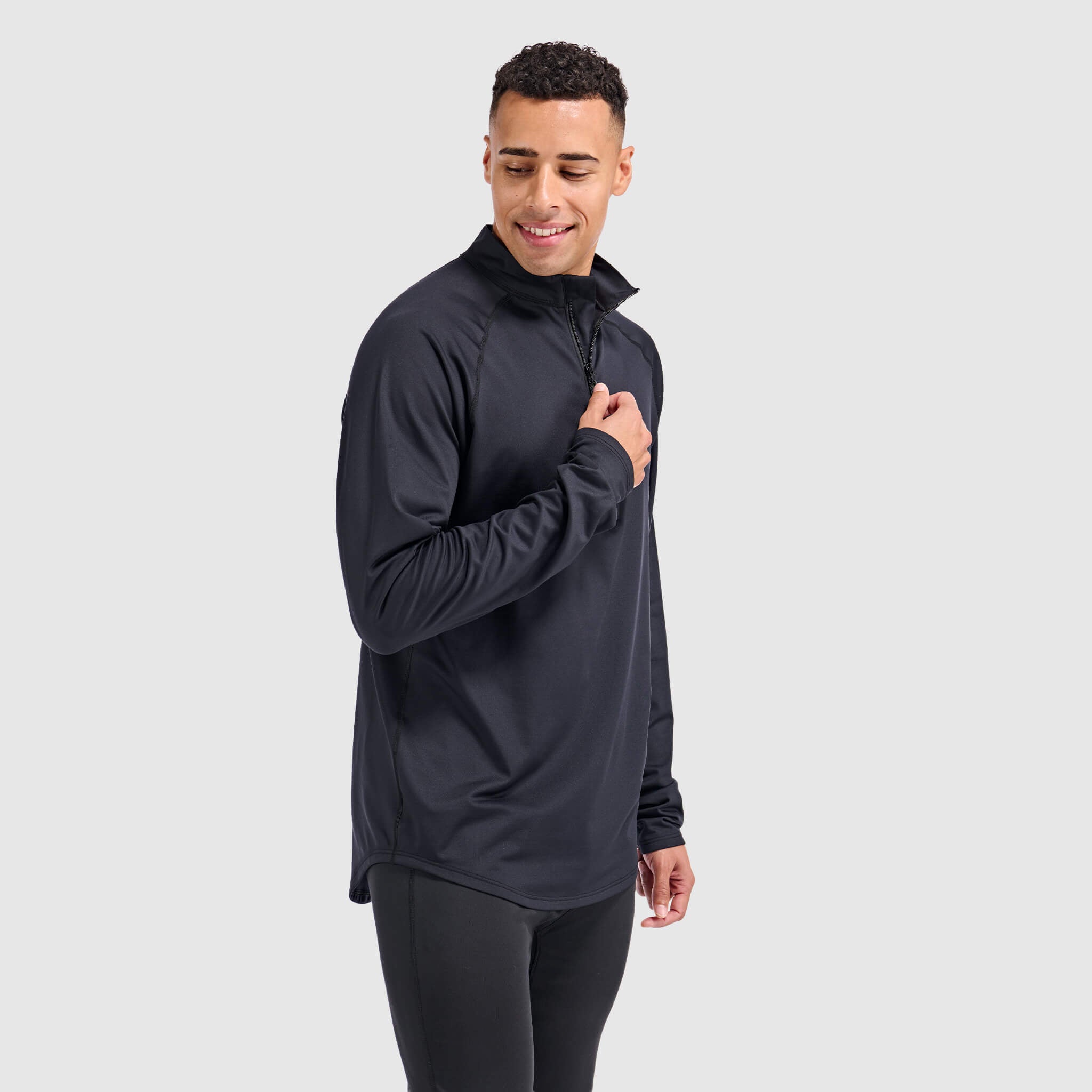 BlackStrap Mens Vista Quater Zip Pullover #color_black