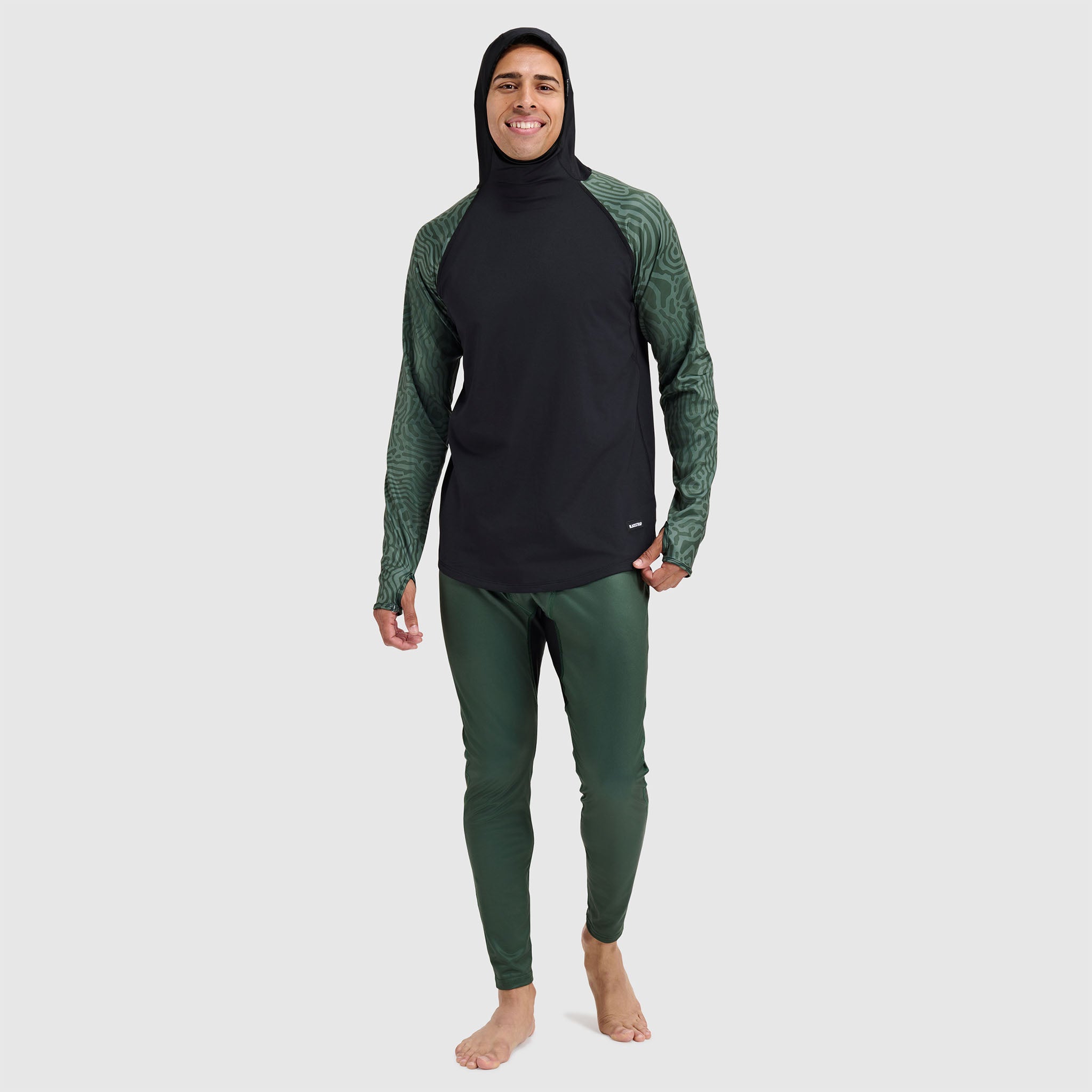 BlackStrap Men's Vista Baselayer Hoodie #color_inprint obsidian