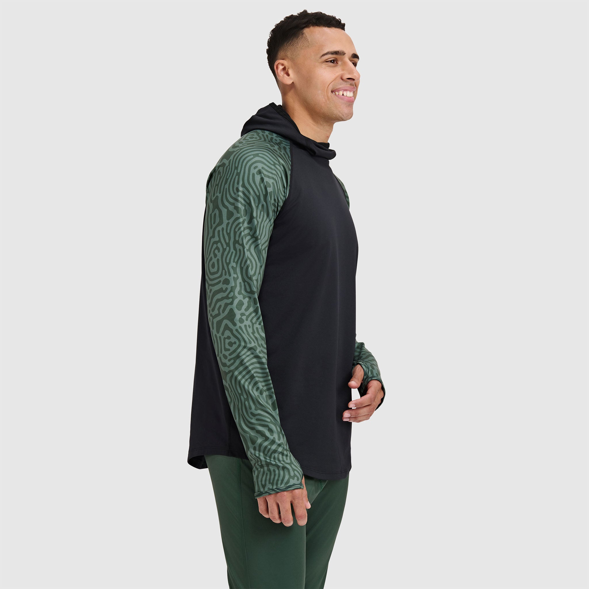 BlackStrap Men's Vista Baselayer Hoodie #color_inprint obsidian