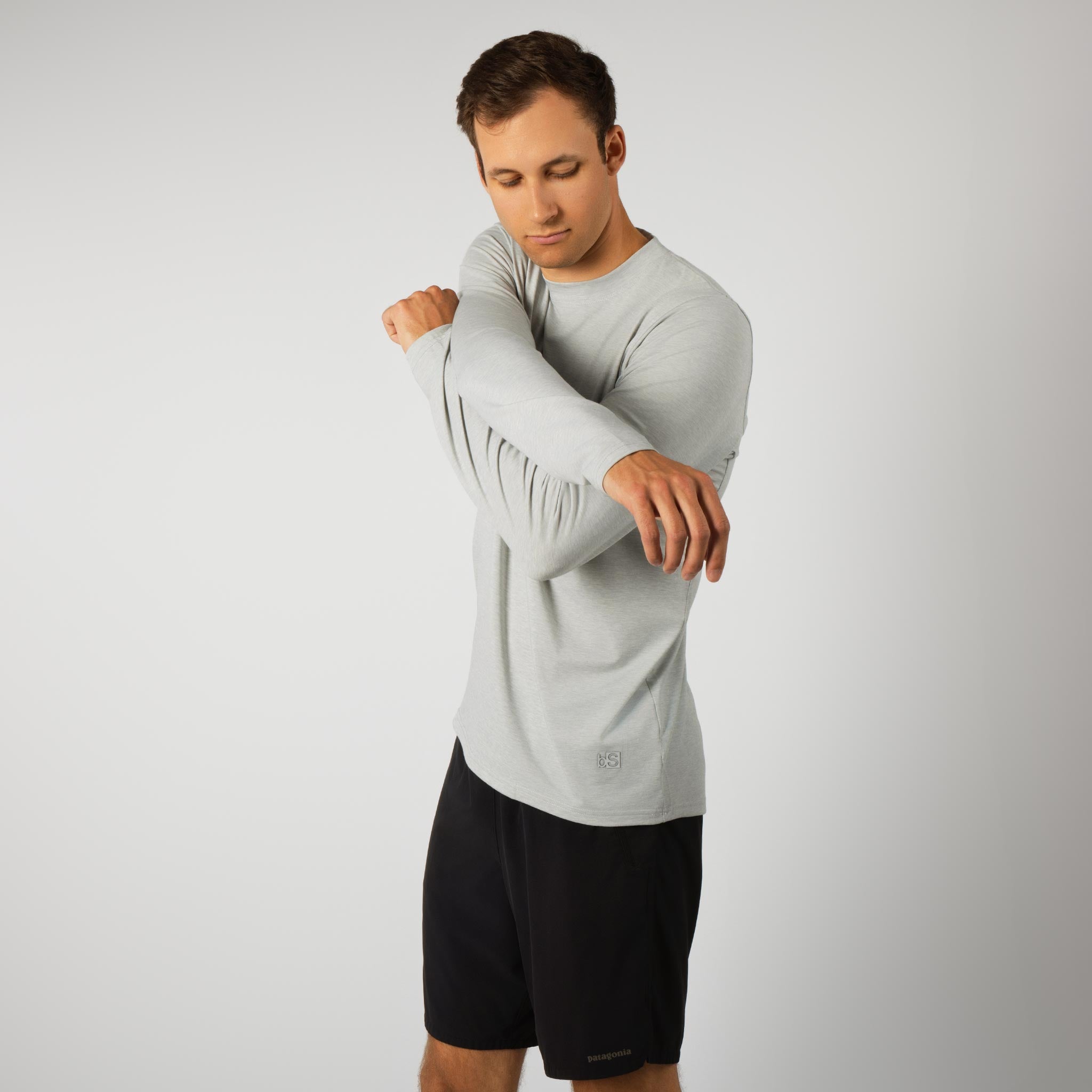 Men's BlackStrap Aspect Crewneck Long Sleeve #color_ash