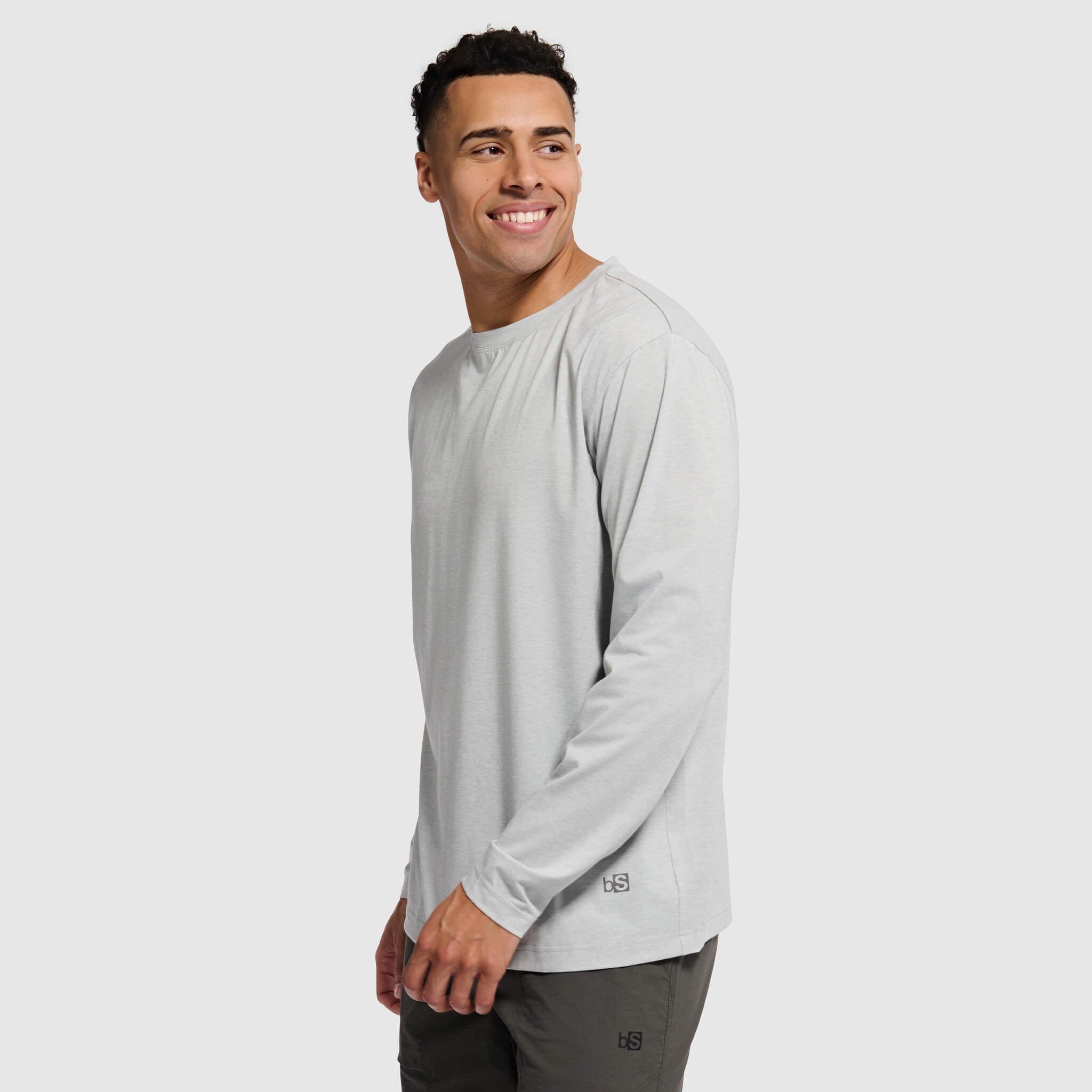 Men's BlackStrap Aspect Crewneck Long Sleeve #color_ash