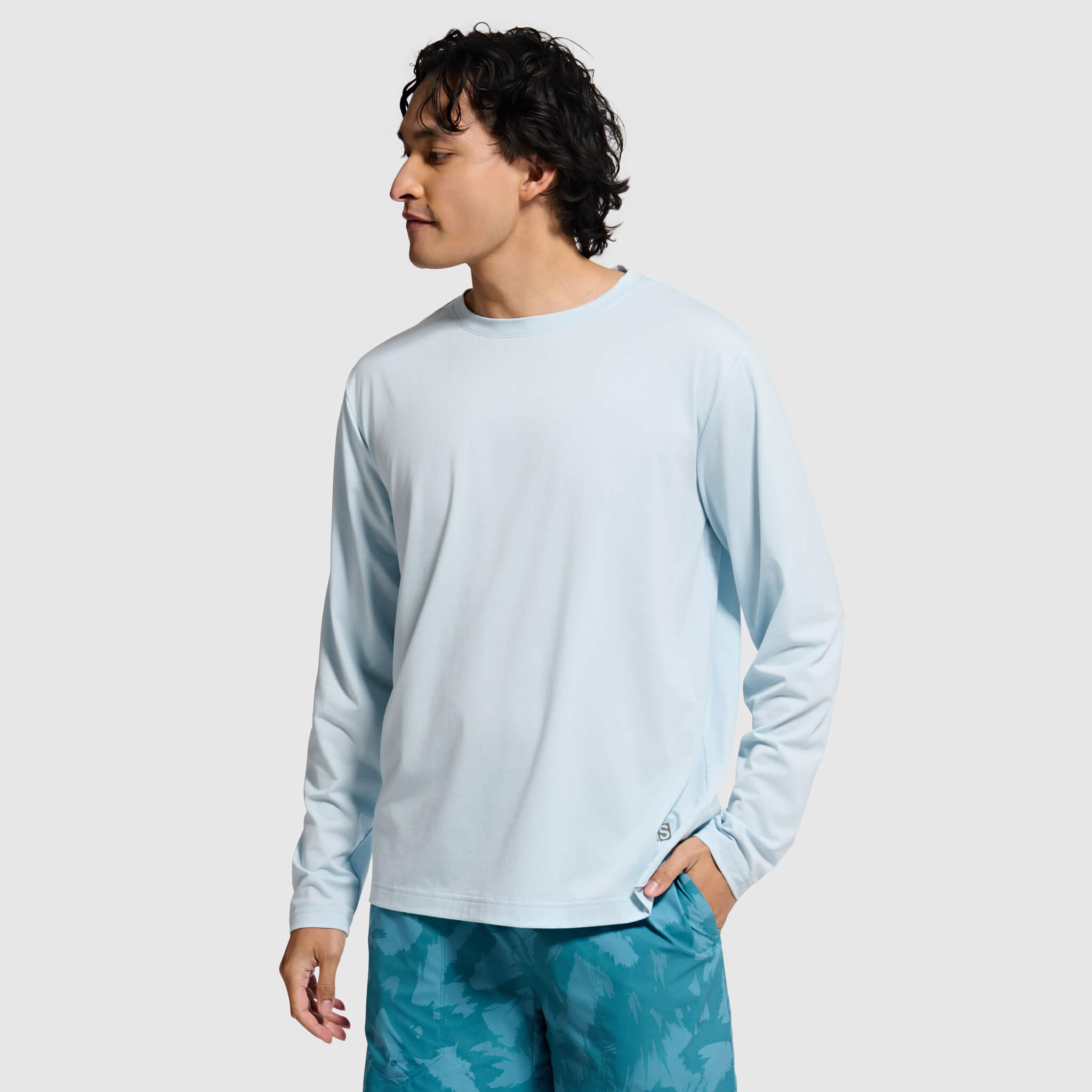 Men's BlackStrap Aspect Crewneck Long Sleeve #color_stratus