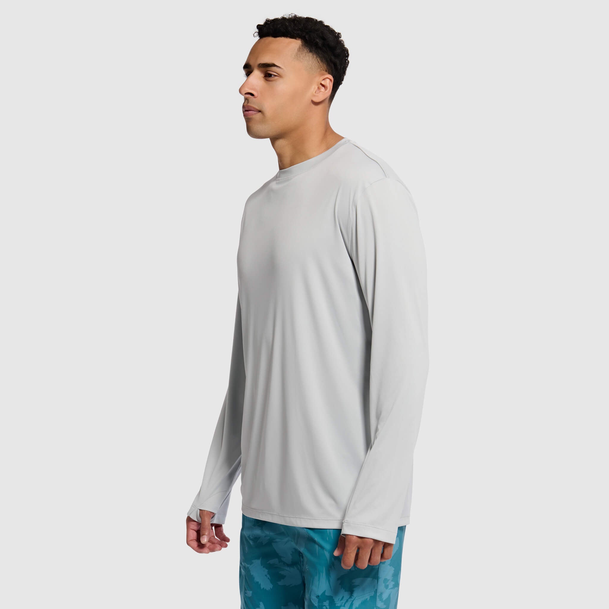 Men's Brackish Crewneck Long Sleeve BlackStrap #color_ash