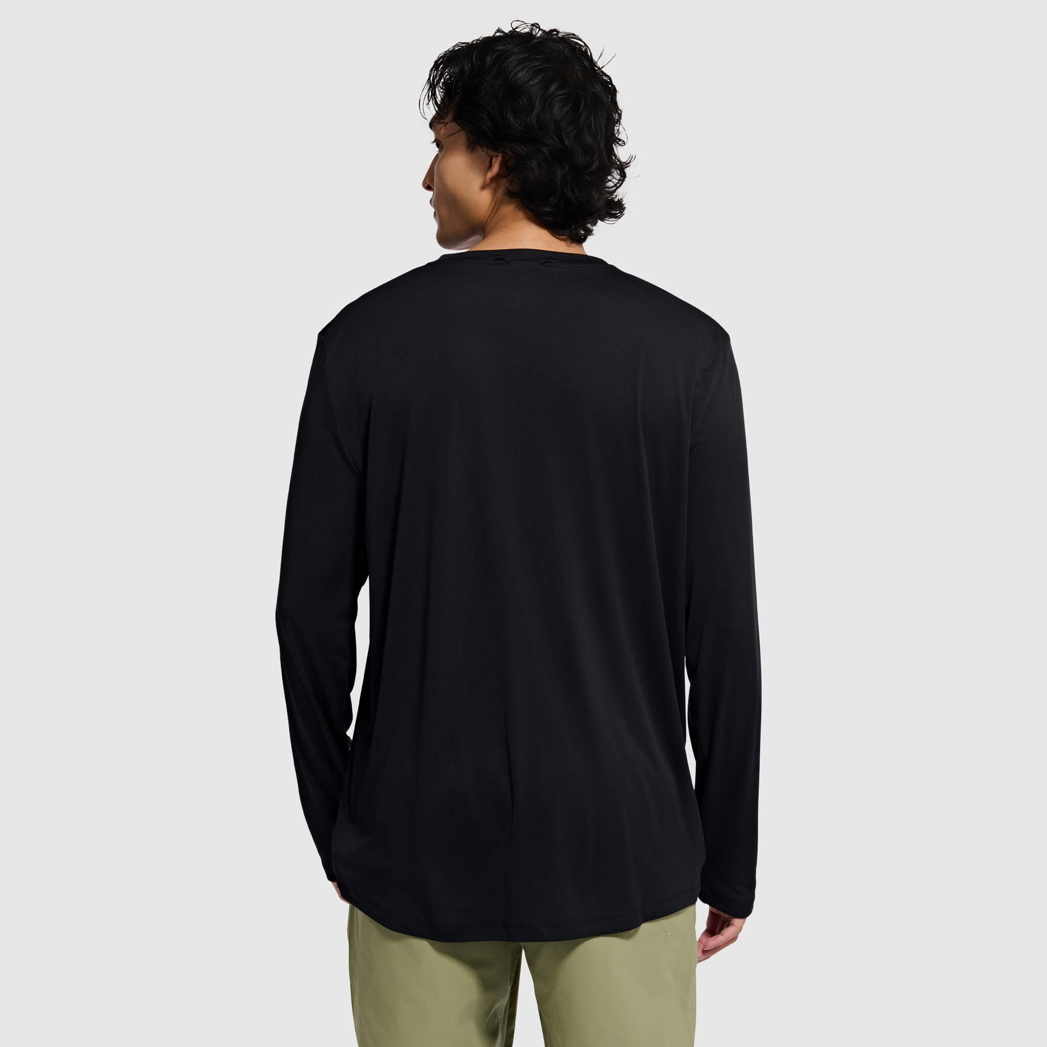 Men's Brackish Crewneck Long Sleeve BlackStrap #color_black