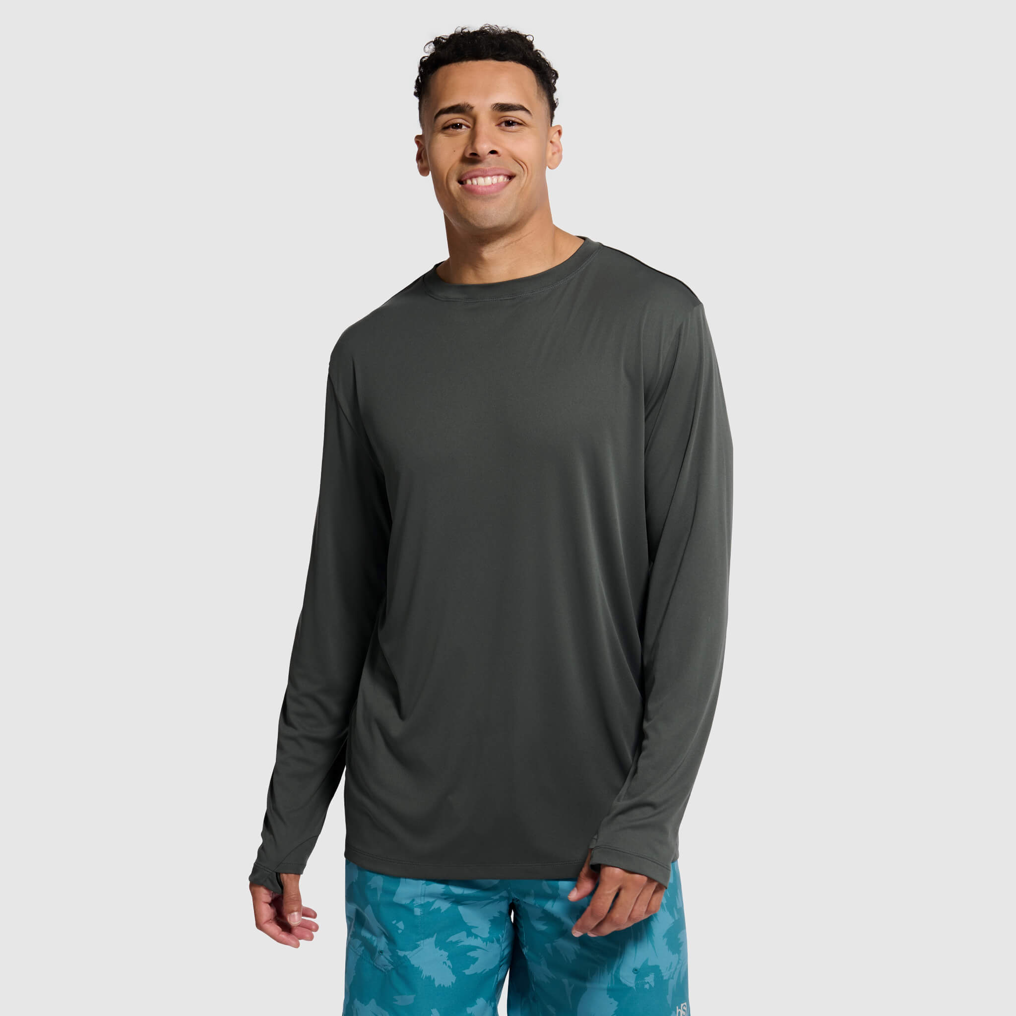 Men's Brackish Crewneck Long Sleeve BlackStrap #color_smoldered
