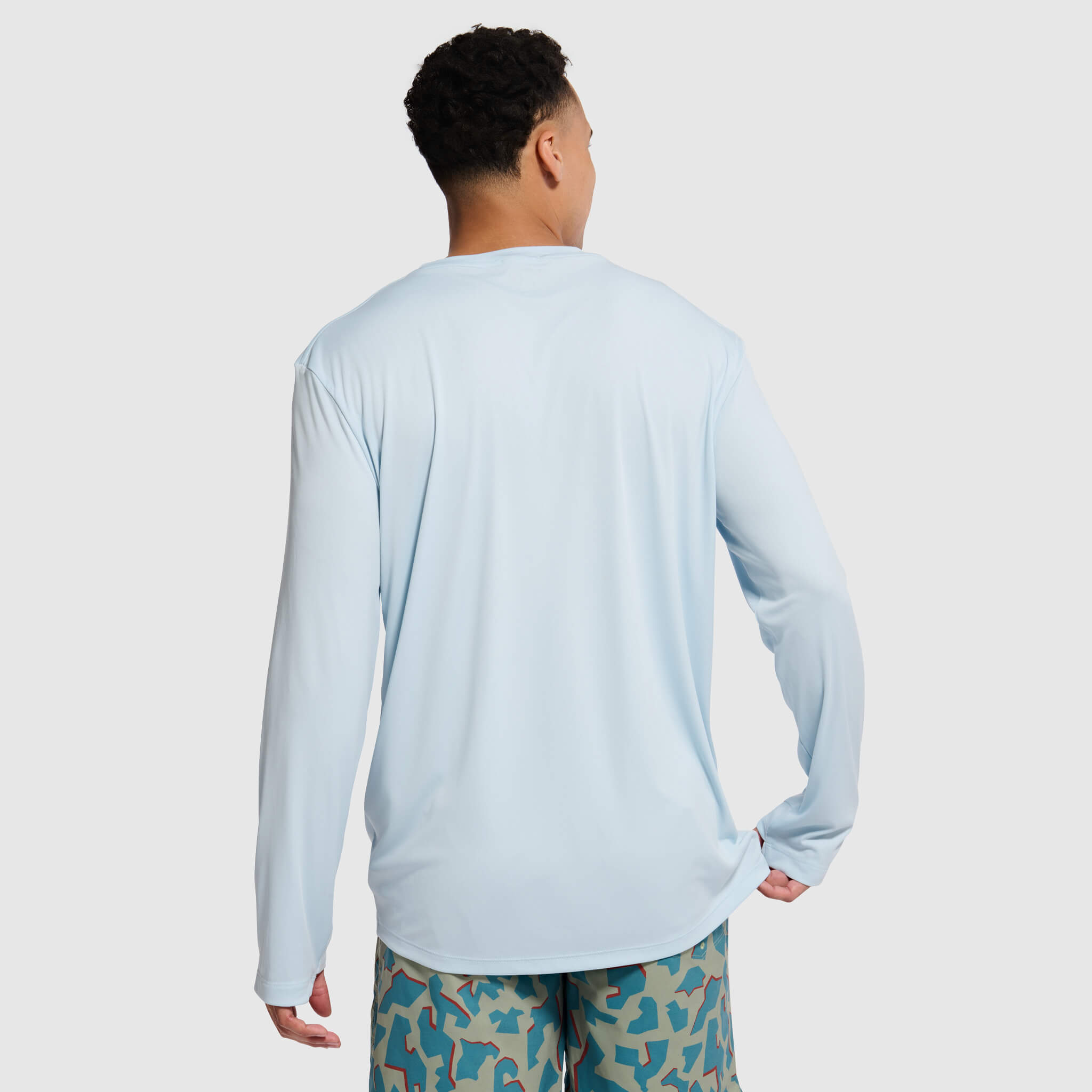Men's Brackish Crewneck Long Sleeve BlackStrap #color_stratus