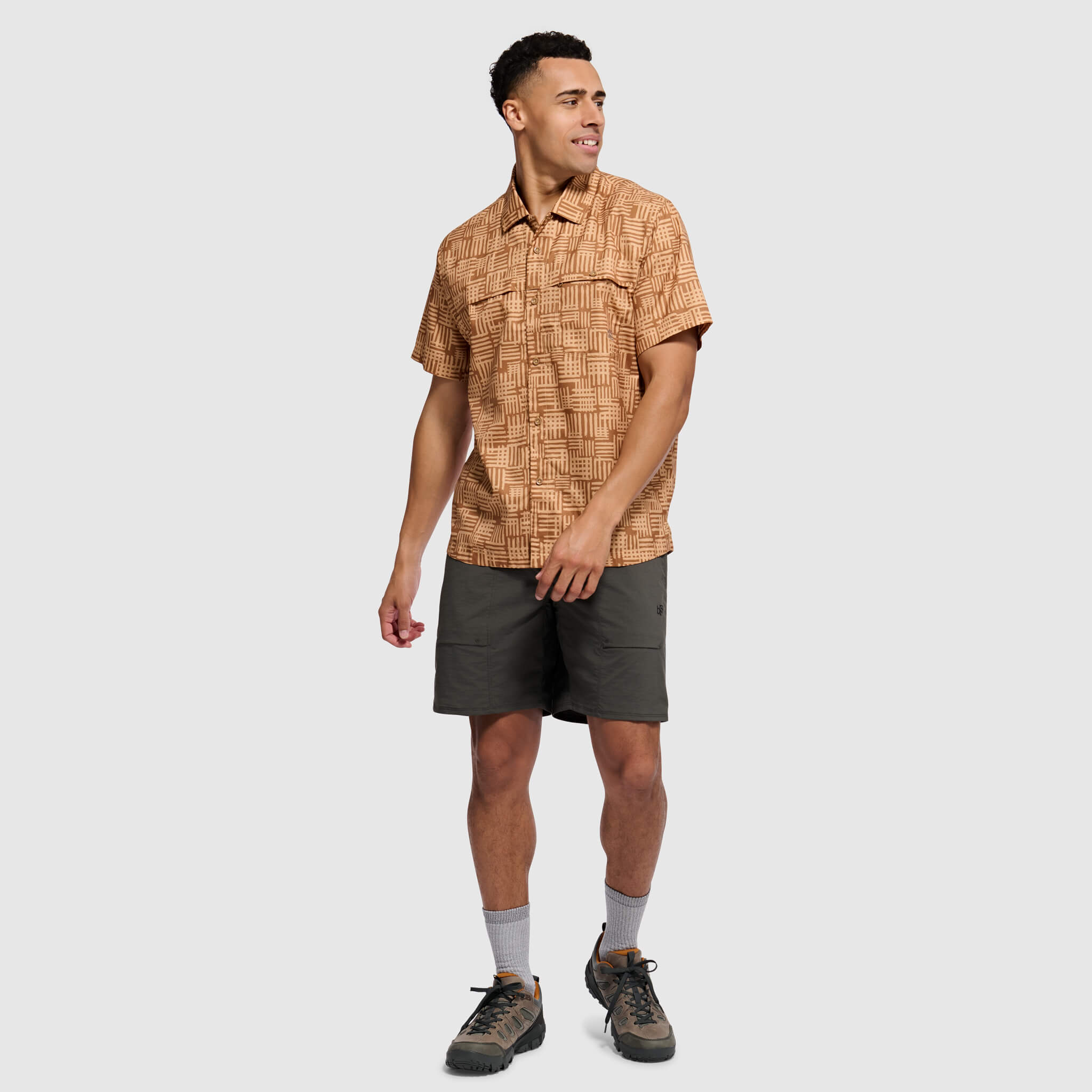 BlackStrap Mens Camp Shirt Button Up #color_scribble lark