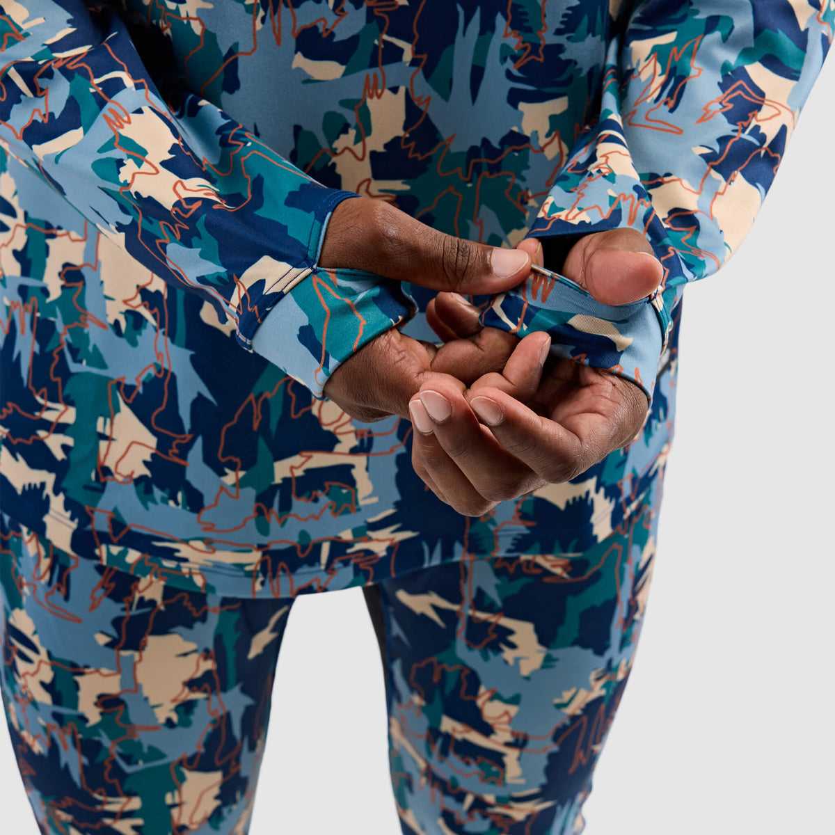 Men's Summit Base Layer Crewneck BlackStrap #color_badlands deschutes