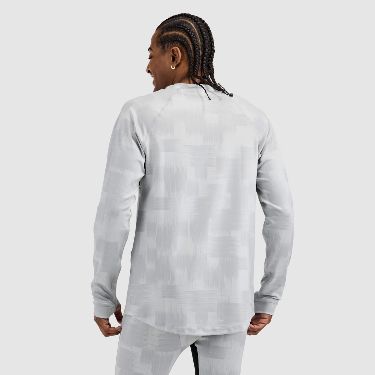 Men's Summit Base Layer Crewneck BlackStrap #color_tractical ash