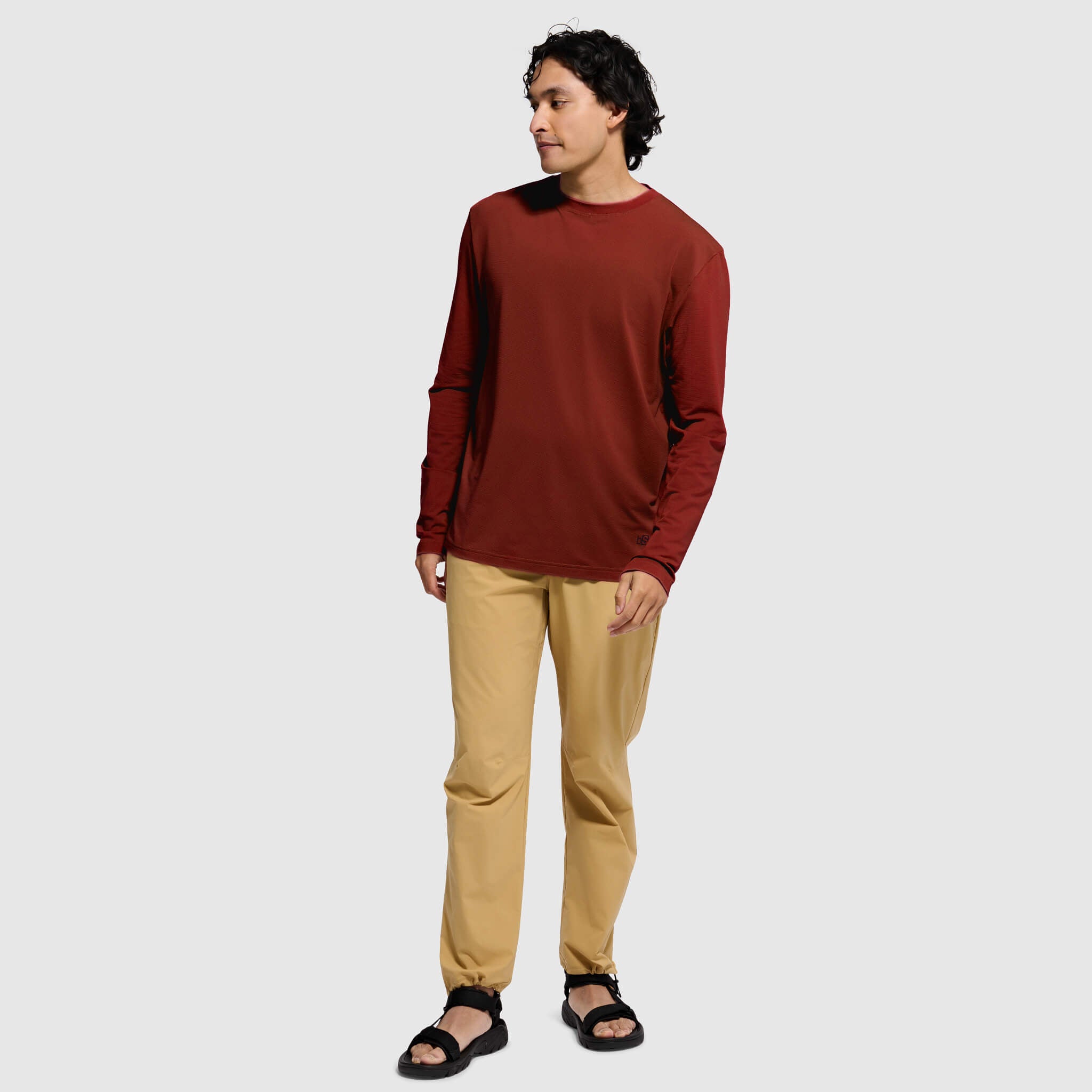 Men's Voyage Crew Long Sleeve Shirt BlackStrap #color_jory