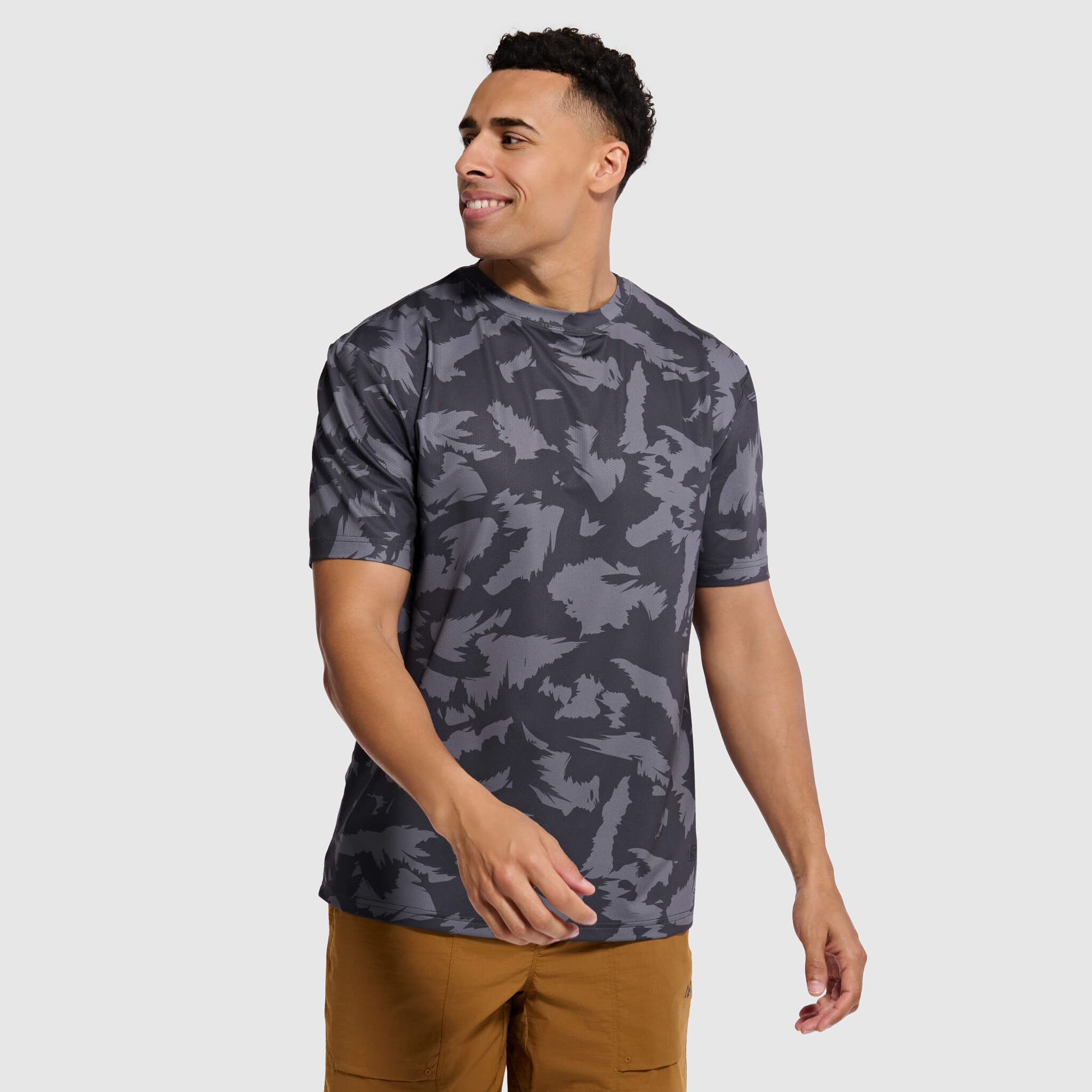 Men's Voyage Tee Shirt BlackStrap #color_slash smoldered