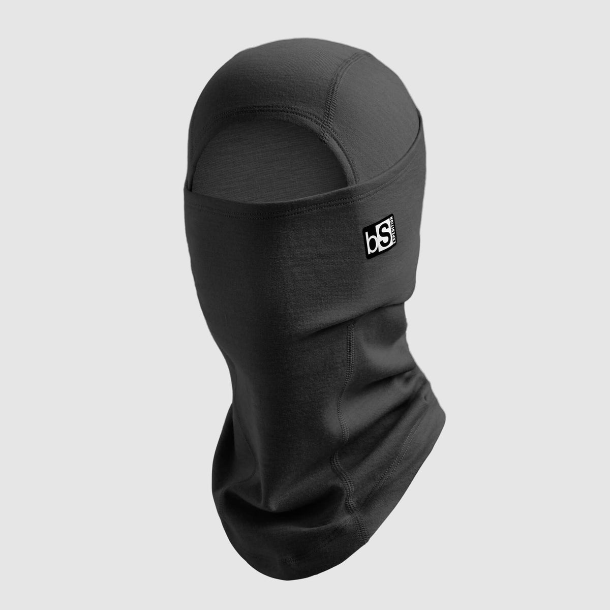 BlackStrap Merino Expedition Hood Balaclava Lunar Black #color_black