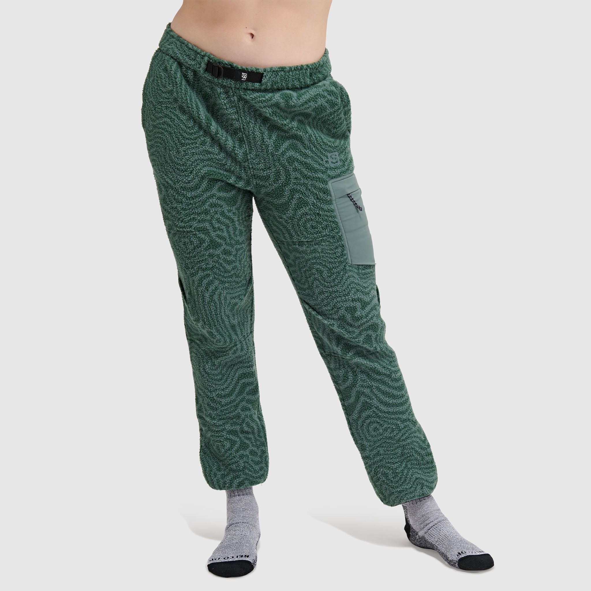 BlackStrap Women's Caldera Sherpa Fleece #color_inprint obsidian