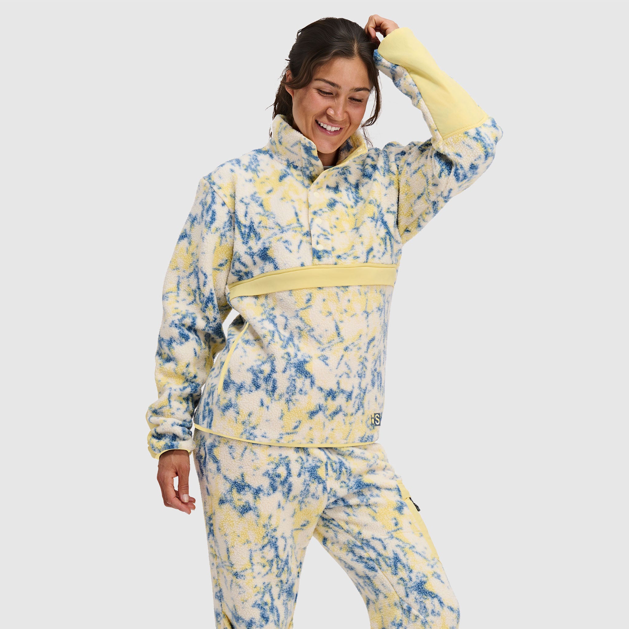 BlackStrap Women's Caldera Sherpa Fleece Half Snap Pullover #color_pulse-orion