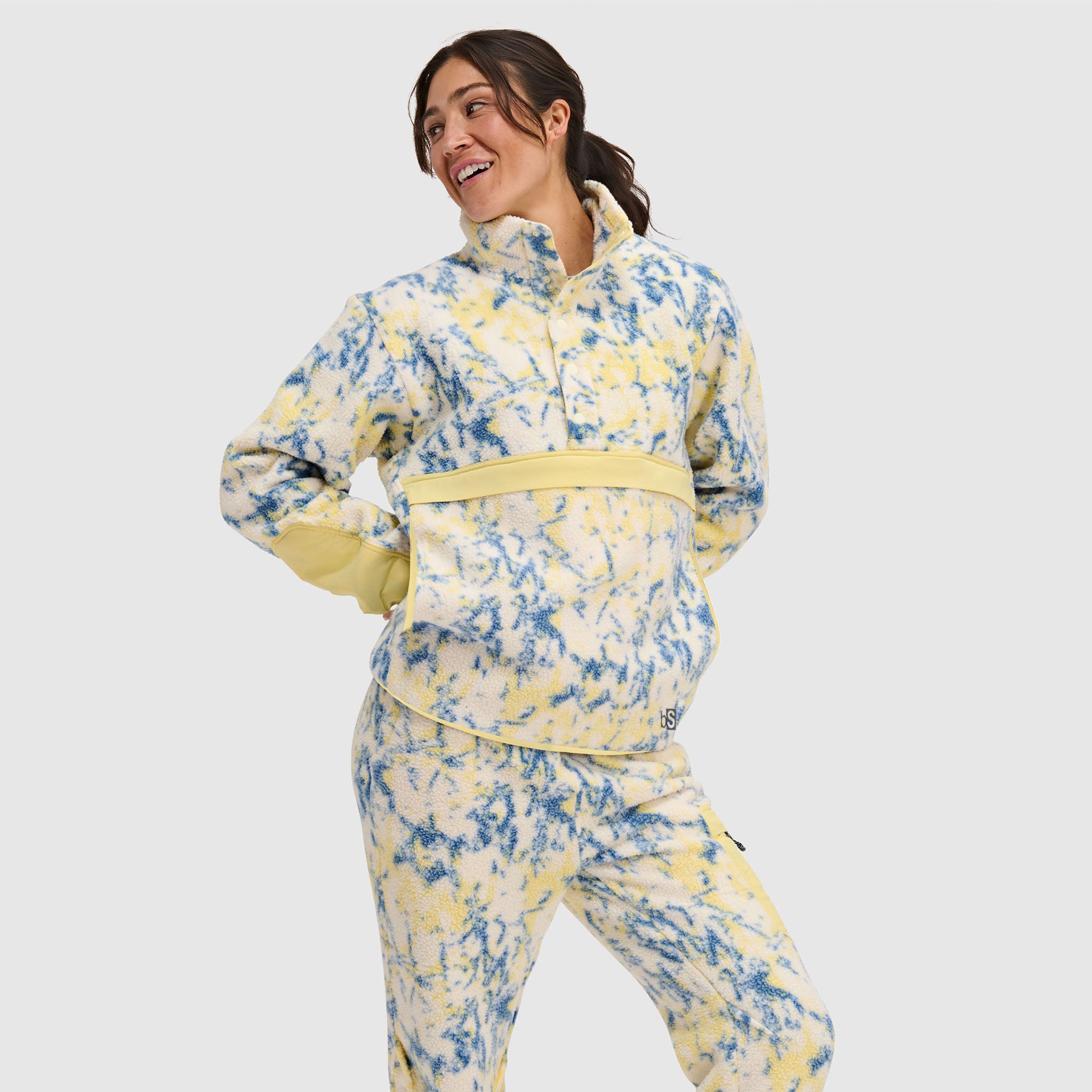 BlackStrap Women's Caldera Sherpa Fleece Half Snap Pullover #color_pulse-orion