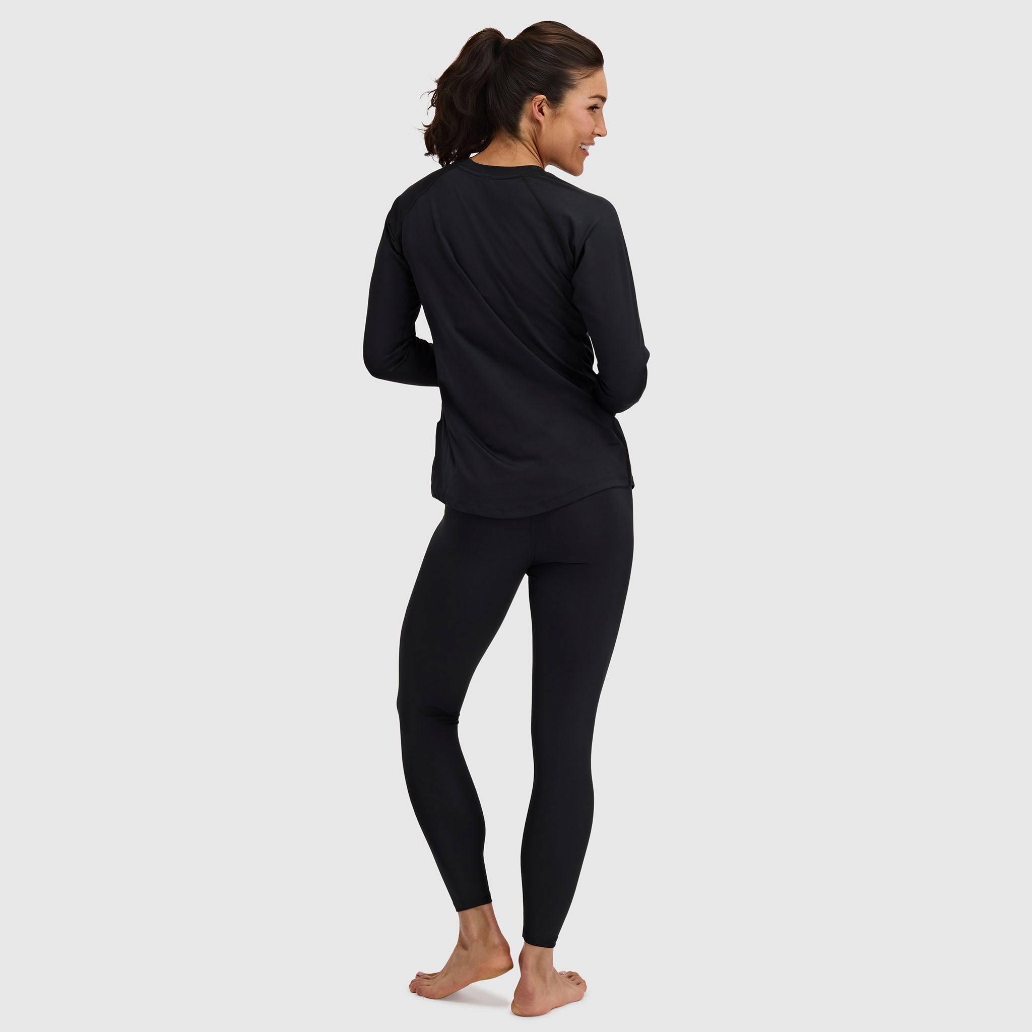 BlackStrap Women's Skyliner Baselayer Crewneck Long Sleeve #color_black
