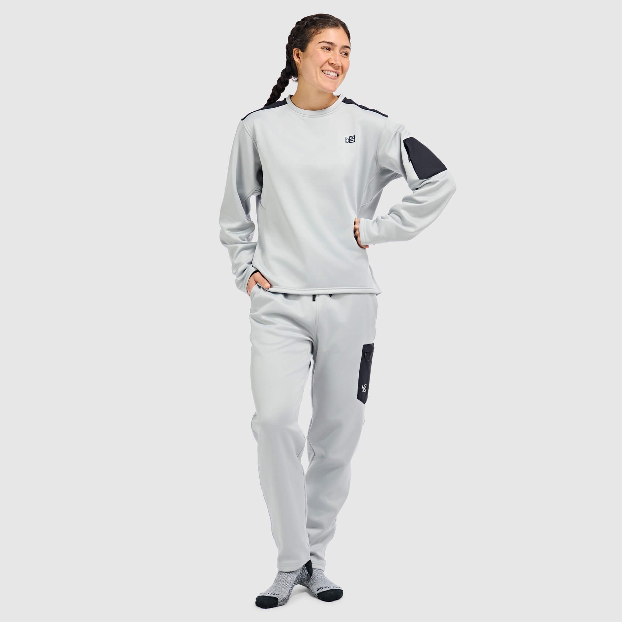 BlackStrap Womens Spectrum Fleece Pant #color_ash