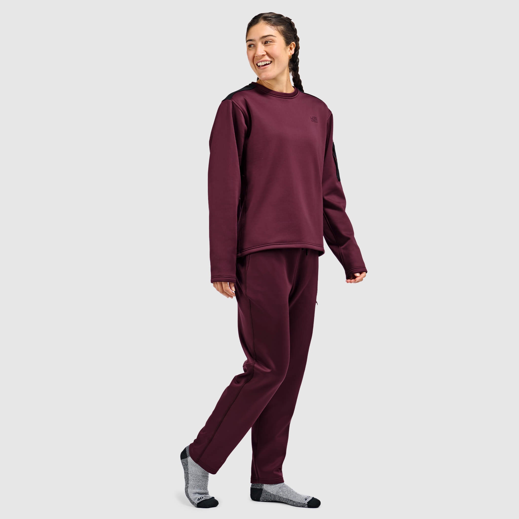 BlackStrap Womens Spectrum Fleece Pant #color_cherry
