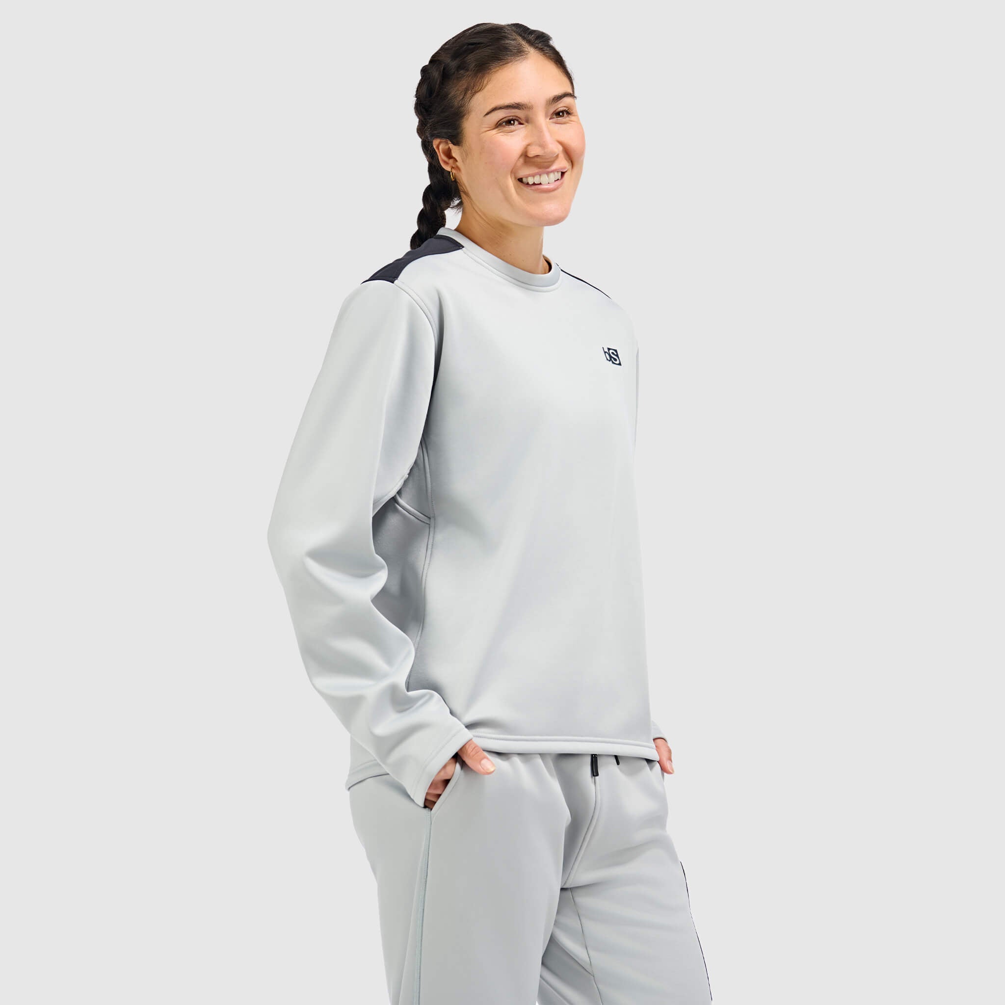 BlackStrap Women's Spectrum Pullover Fleece #color_ash