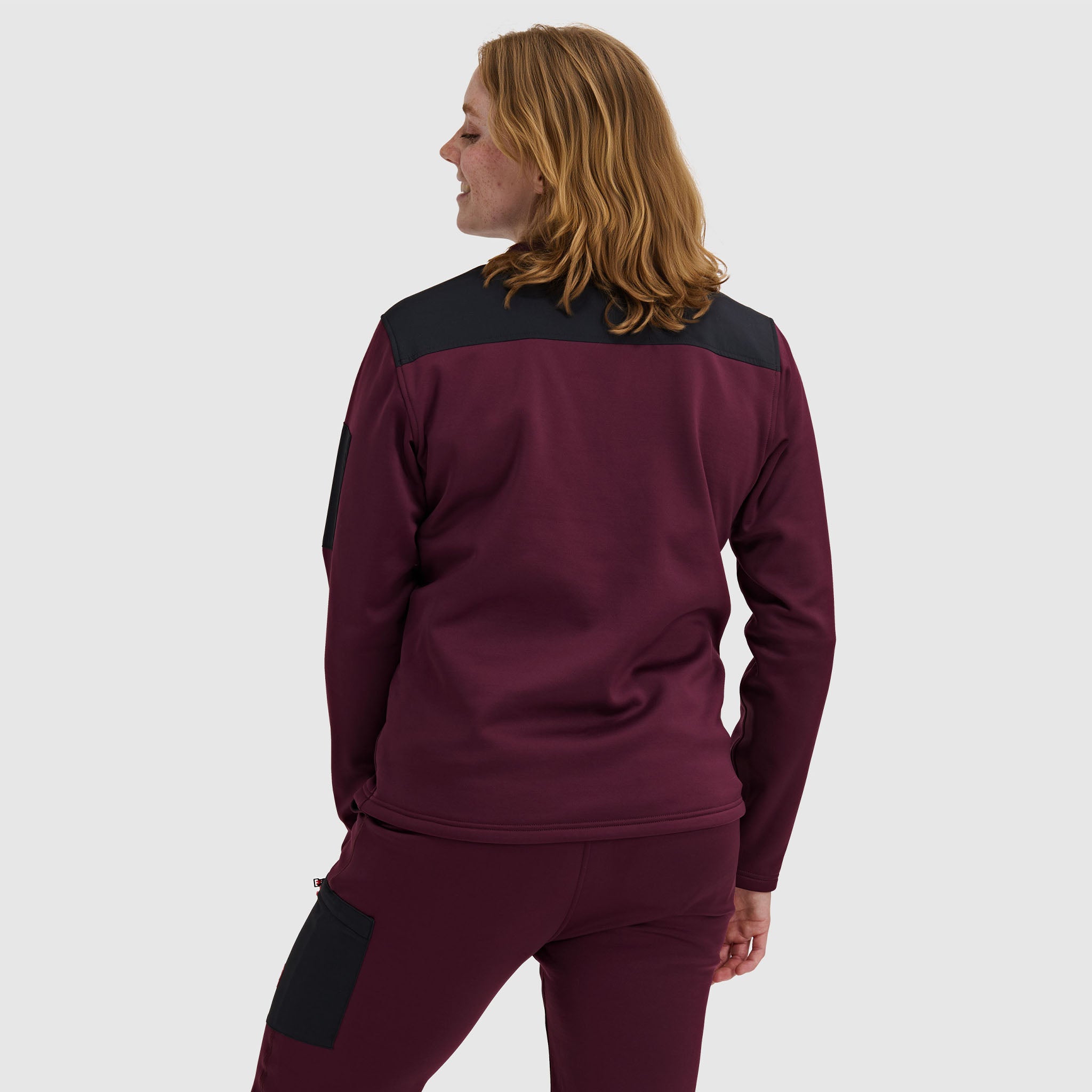 BlackStrap Women's Spectrum Pullover Fleece #color_cherry