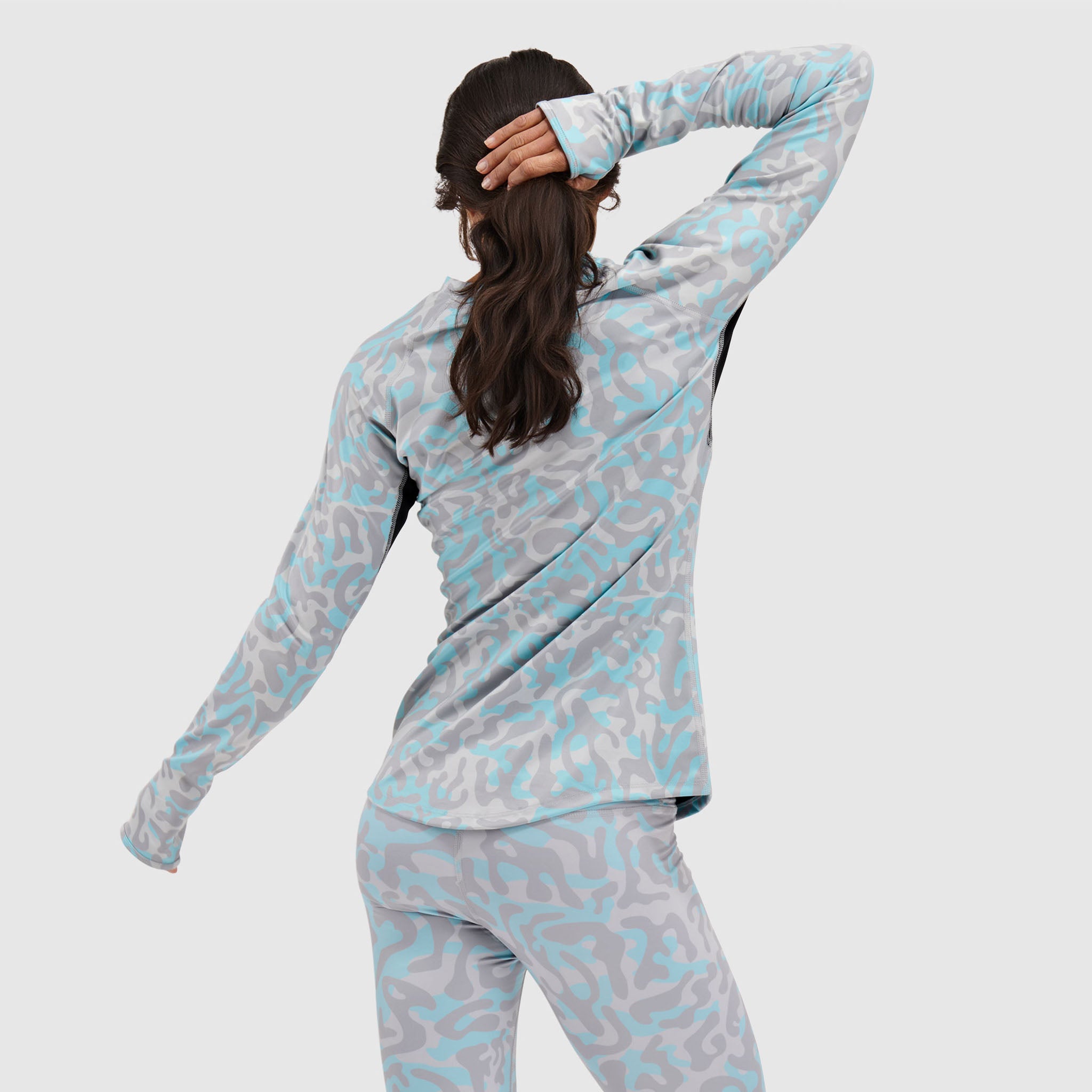 BlackStrap Women's Summit Baselayer Crewneck Long Sleeve #color_animo ash