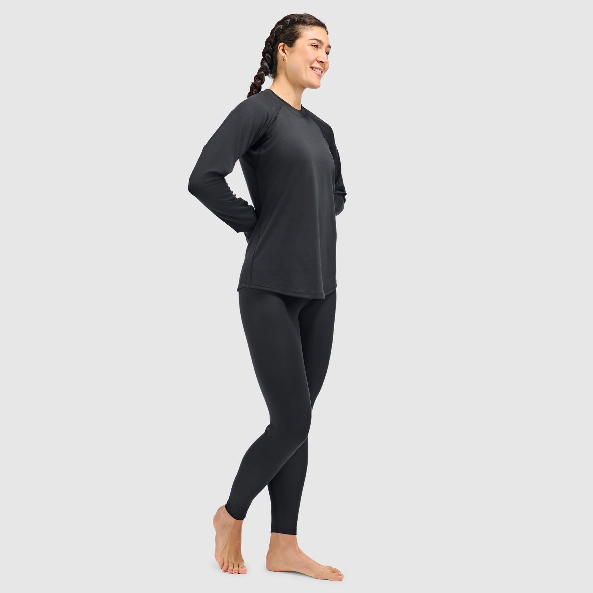 BlackStrap Women's Summit Baselayer Crewneck Long Sleeve #color_black
