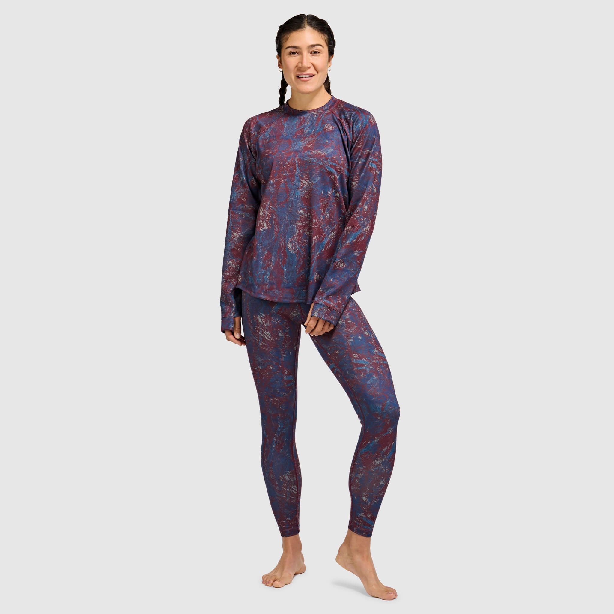 BlackStrap Women's Summit Baselayer Crewneck Long Sleeve #color_pulse-cherry