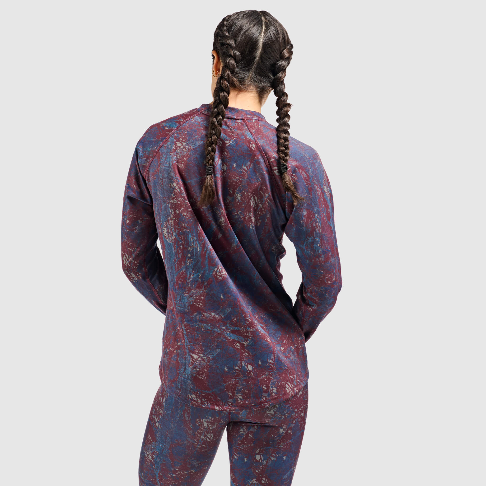 BlackStrap Women's Summit Baselayer Crewneck Long Sleeve #color_pulse-cherry