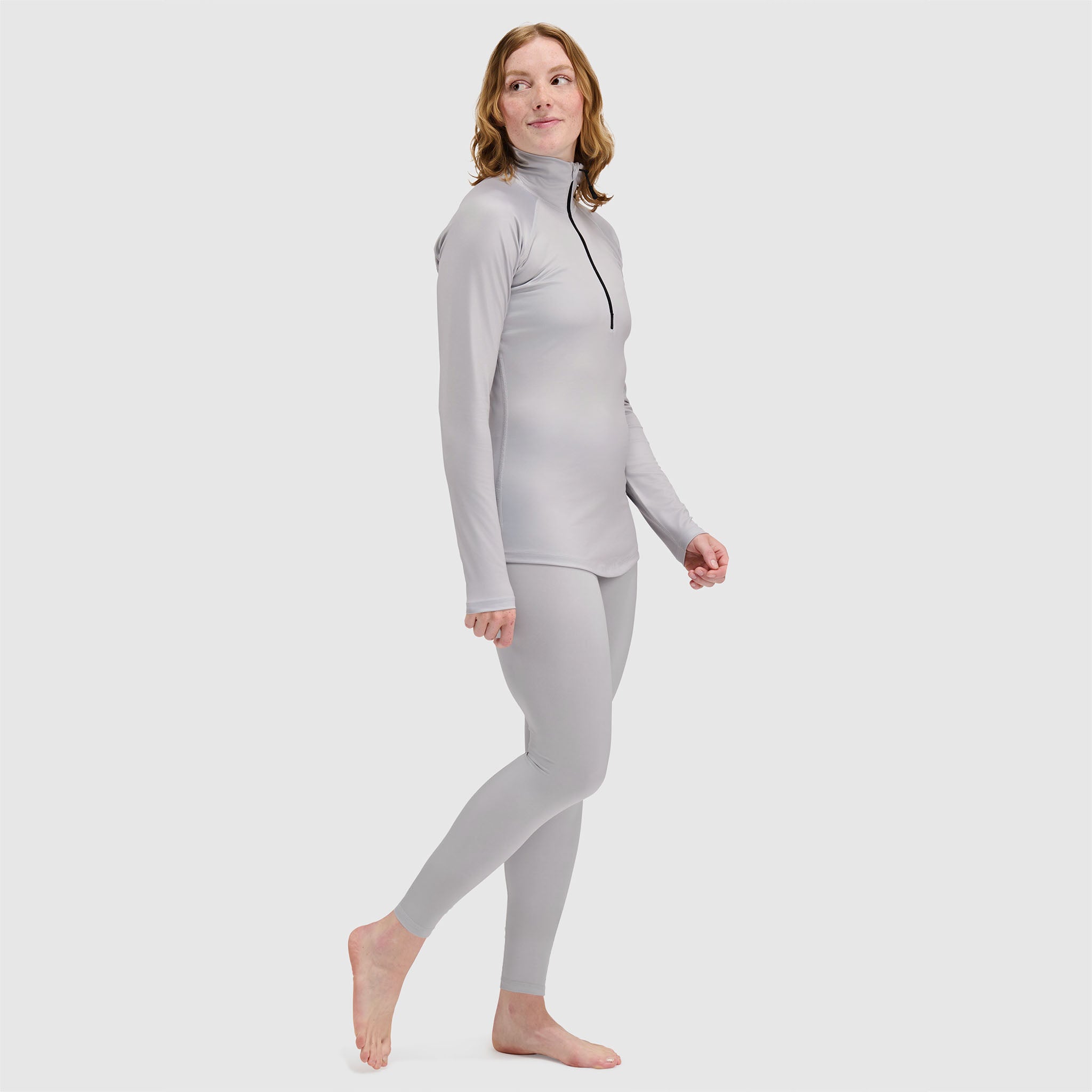 BlackStrap Womens Quarter Zip Hoodie #color_ash