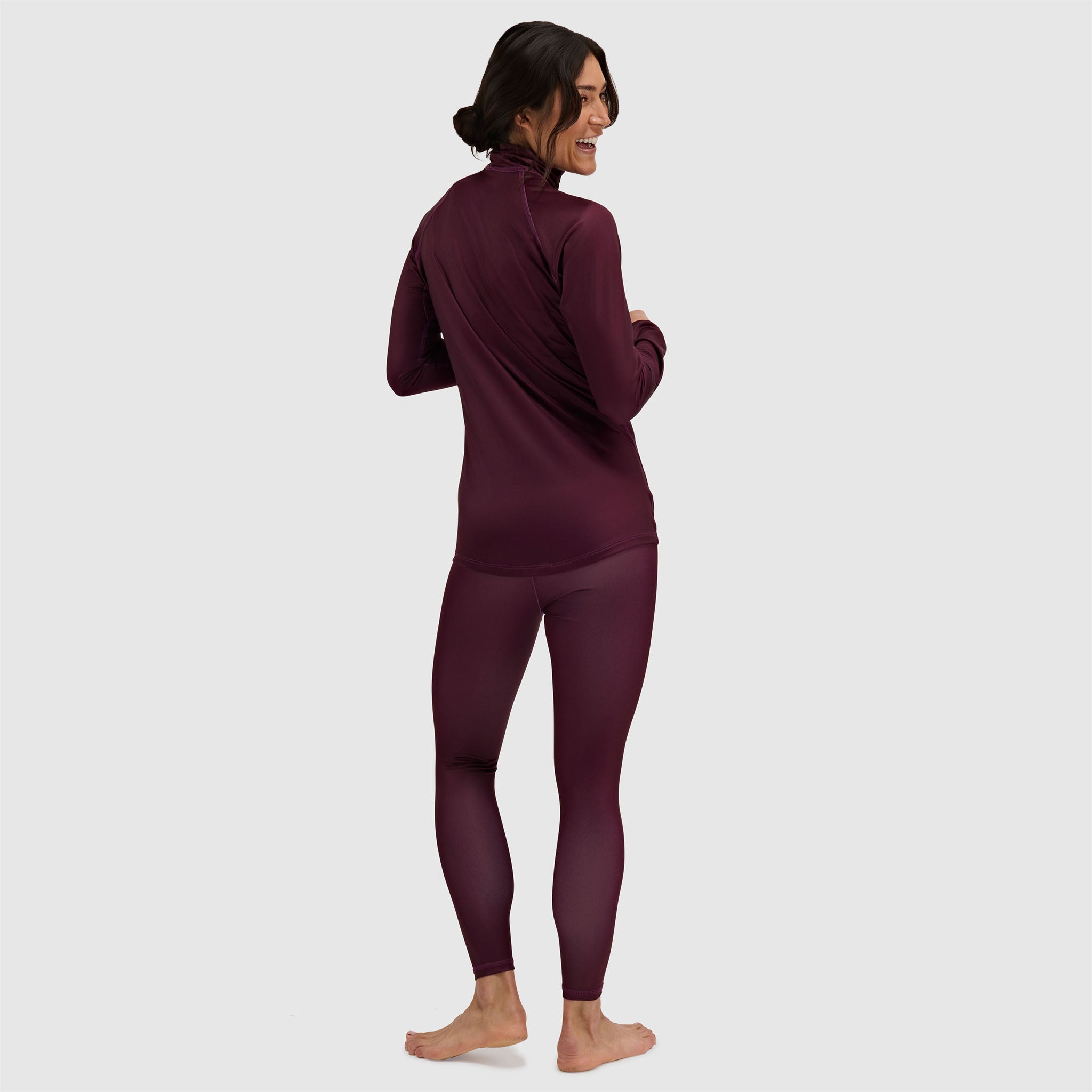 BlackStrap Womens Quarter Zip Hoodie #color_cherry