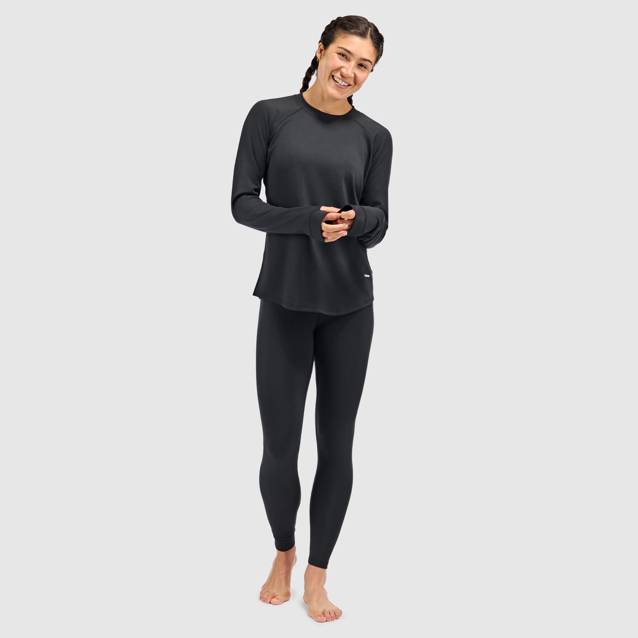 BlackStrap Women's Vista Baselayer Crewneck Long Sleeve #color_black