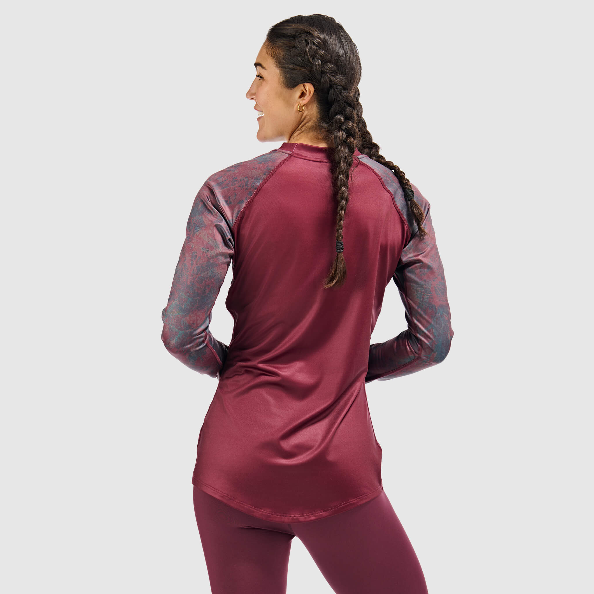 BlackStrap Women's Vista Baselayer Crewneck Long Sleeve #color_pulse cherry