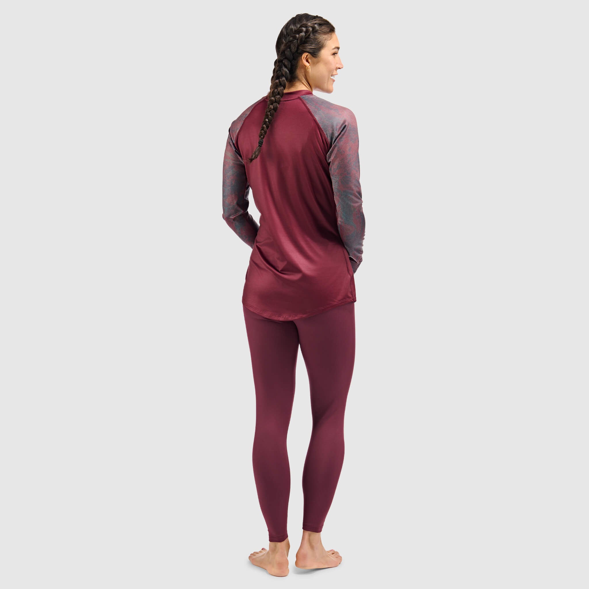 BlackStrap Women's Vista Baselayer Crewneck Long Sleeve #color_pulse cherry
