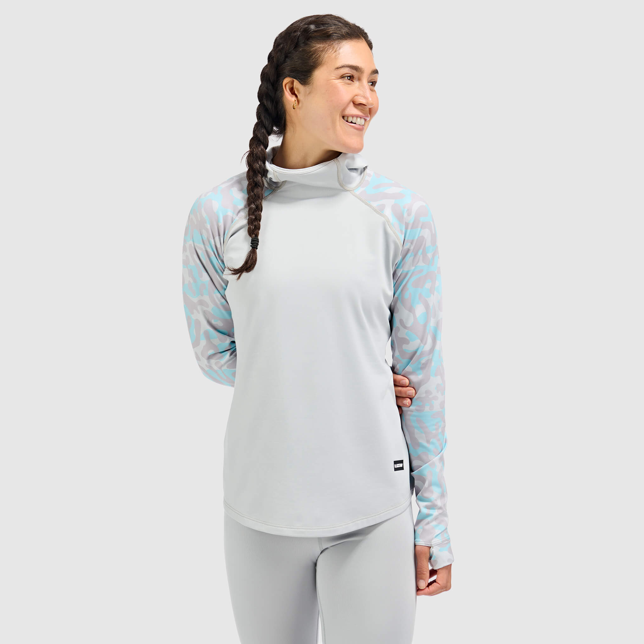BlackStrap Women's Vista Baselayer Hoodie #color_animo-ash