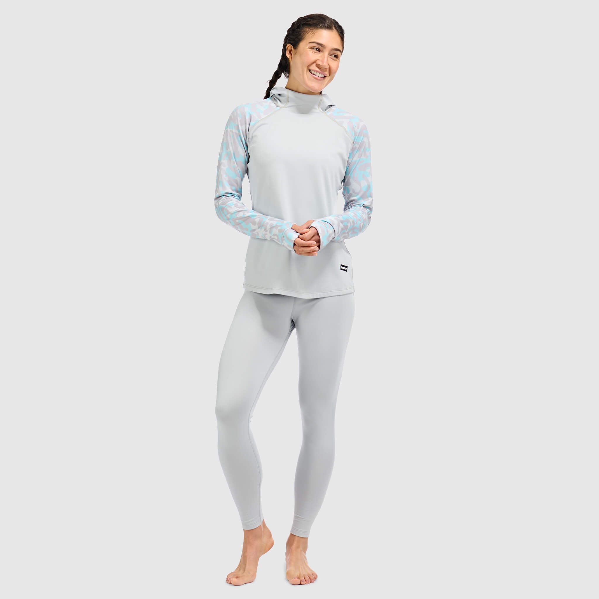 BlackStrap Women's Vista Baselayer Hoodie #color_animo-ash