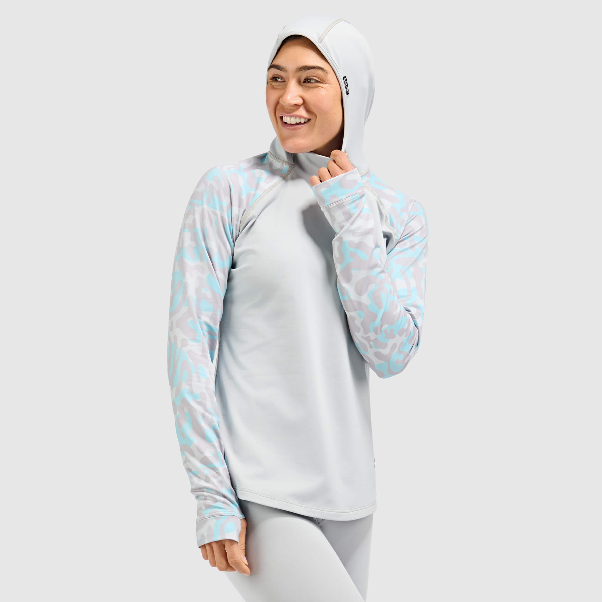 BlackStrap Women's Vista Baselayer Hoodie #color_animo-ash