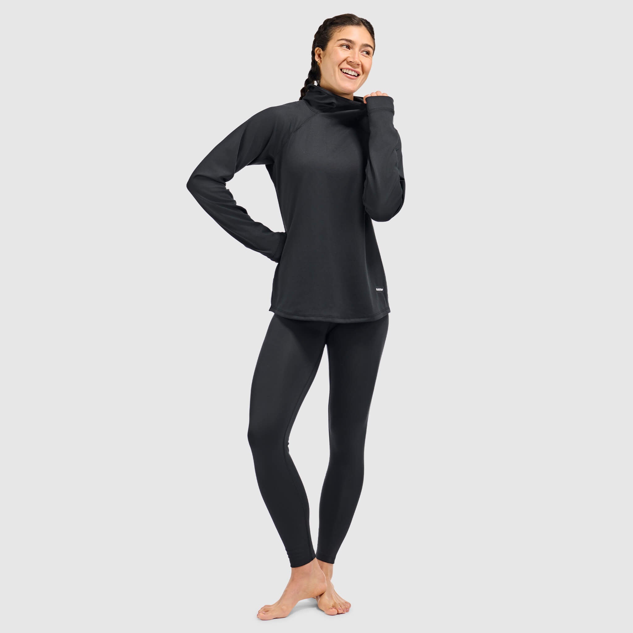 BlackStrap Women's Vista Baselayer Hoodie #color_black