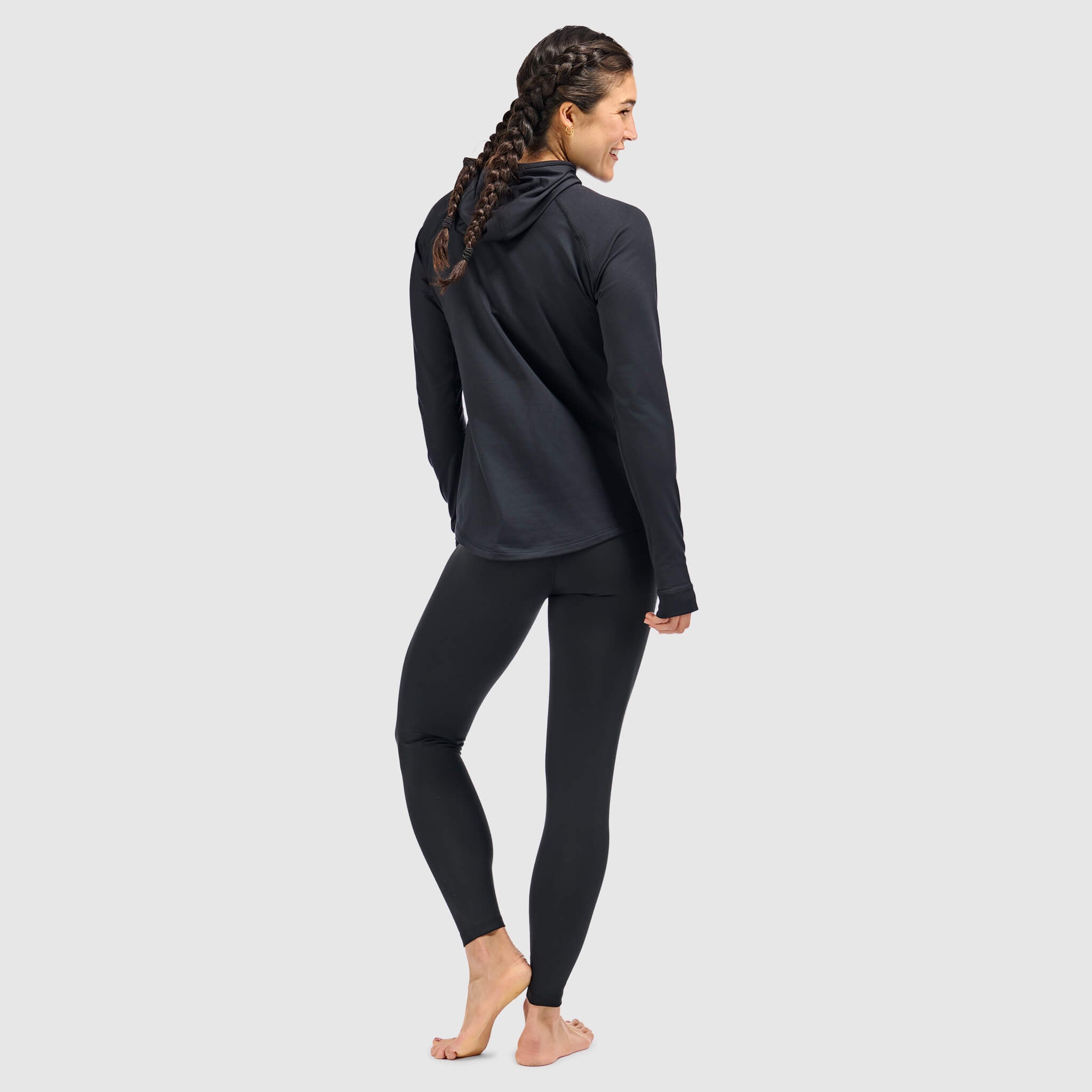 BlackStrap Women's Vista Baselayer Hoodie #color_black