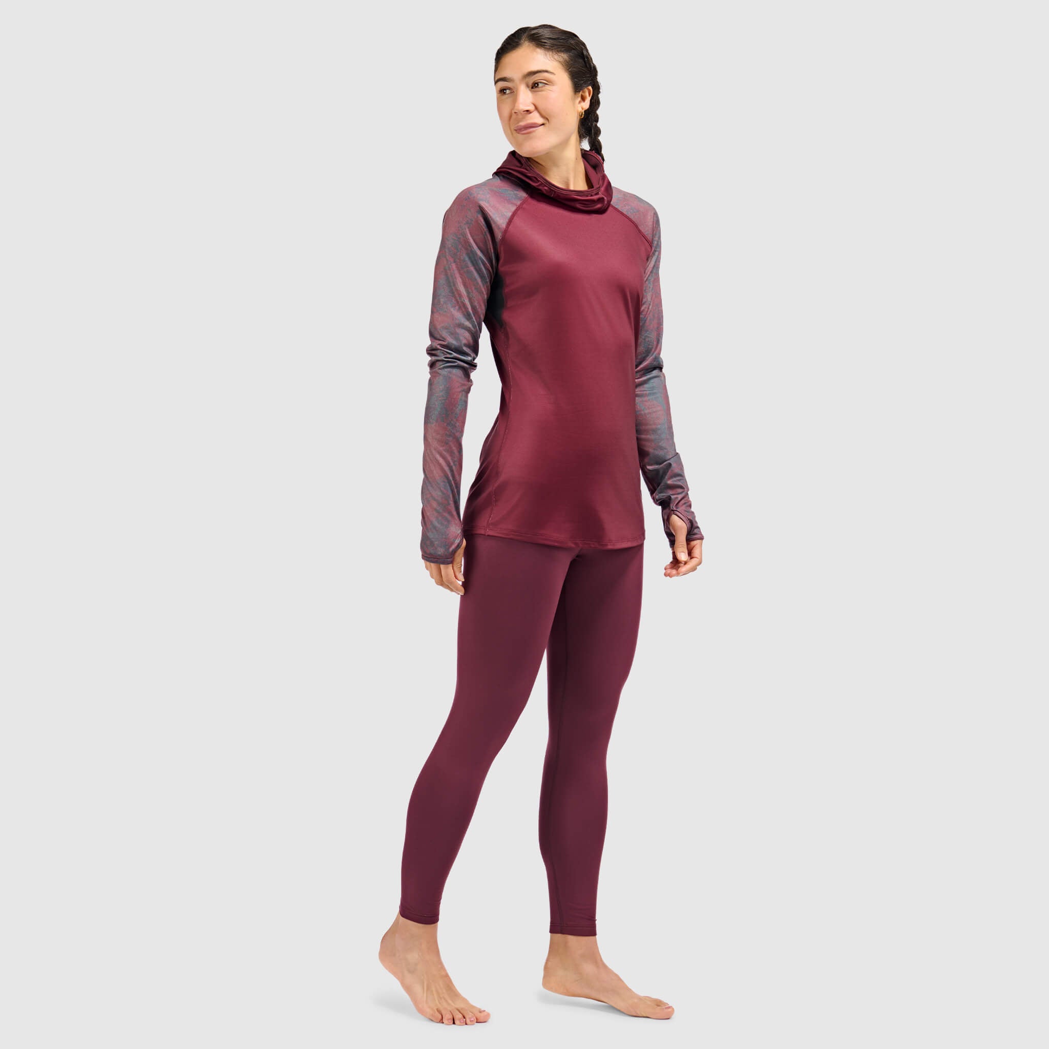 BlackStrap Women's Vista Baselayer Hoodie #color_pulse-cherry