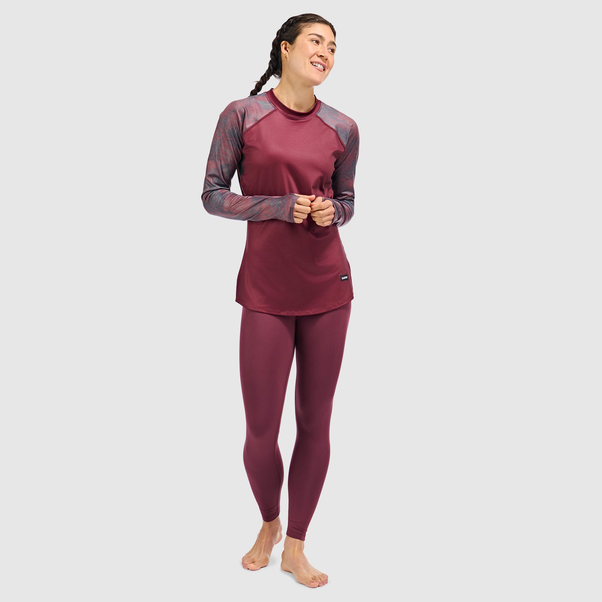BlackStrap Women's Vista Baselayer Legging #color_cherry