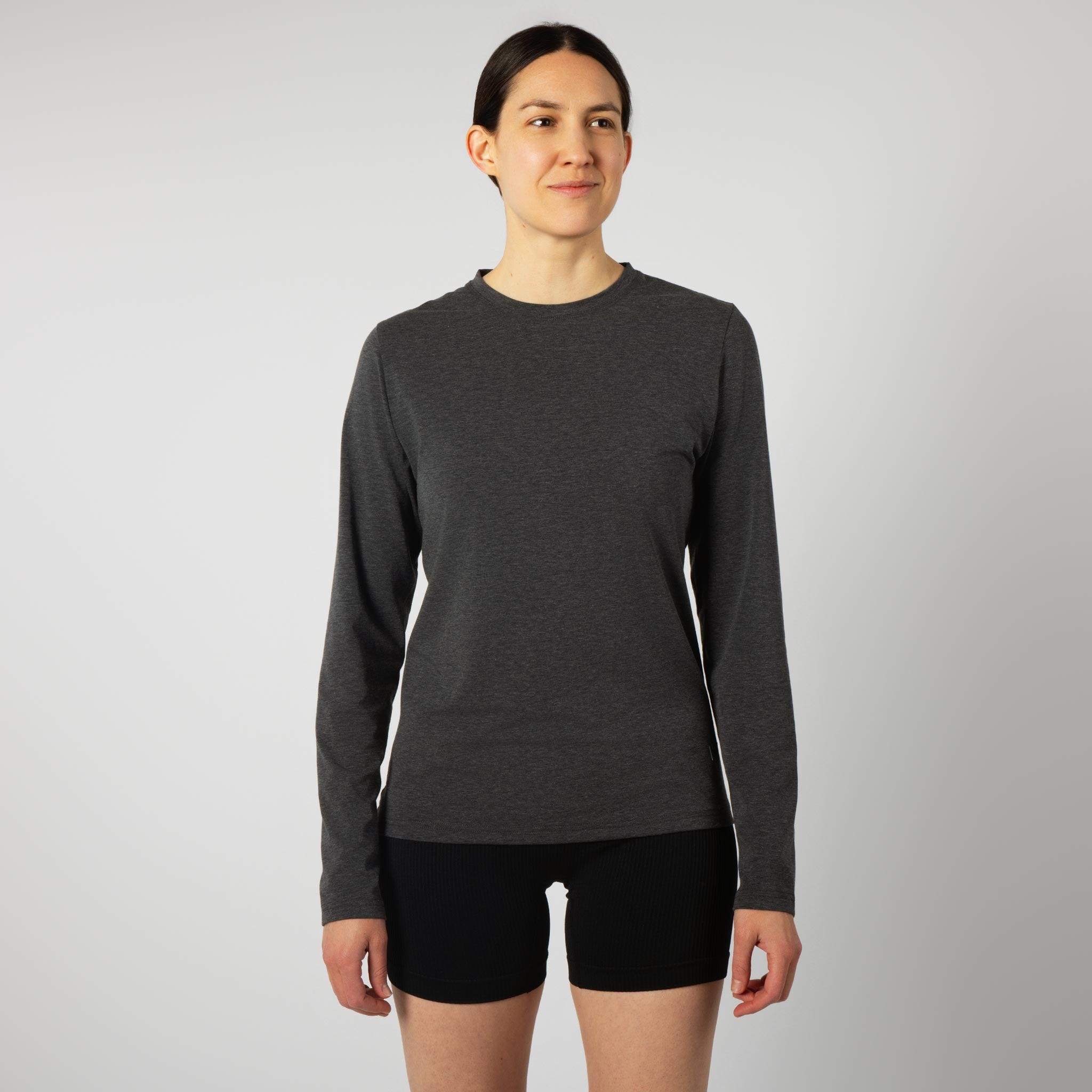 Women's BlackStrap Aspect Crewneck Long Sleeve Shirt #color_black