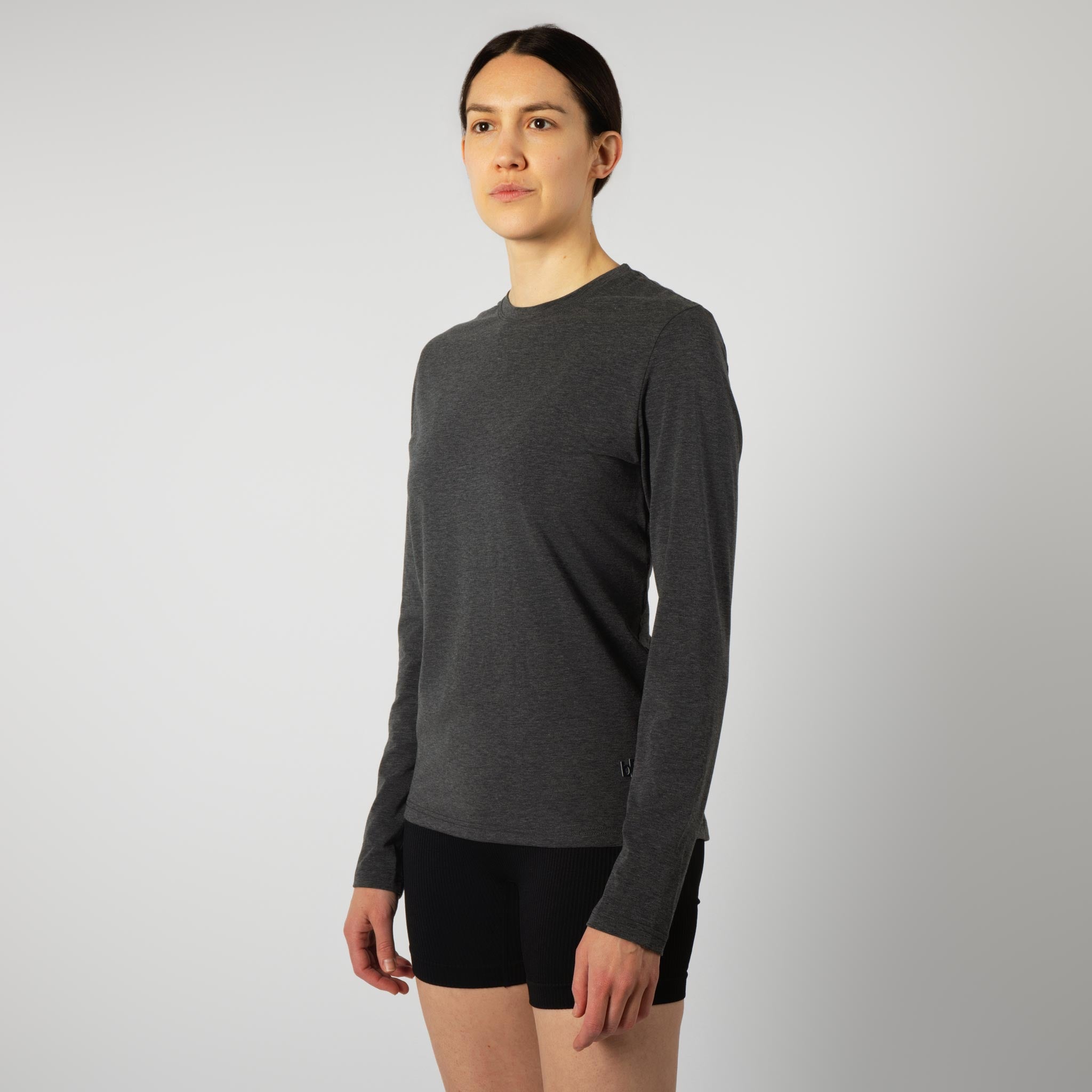 Women's BlackStrap Aspect Crewneck Long Sleeve Shirt #color_black