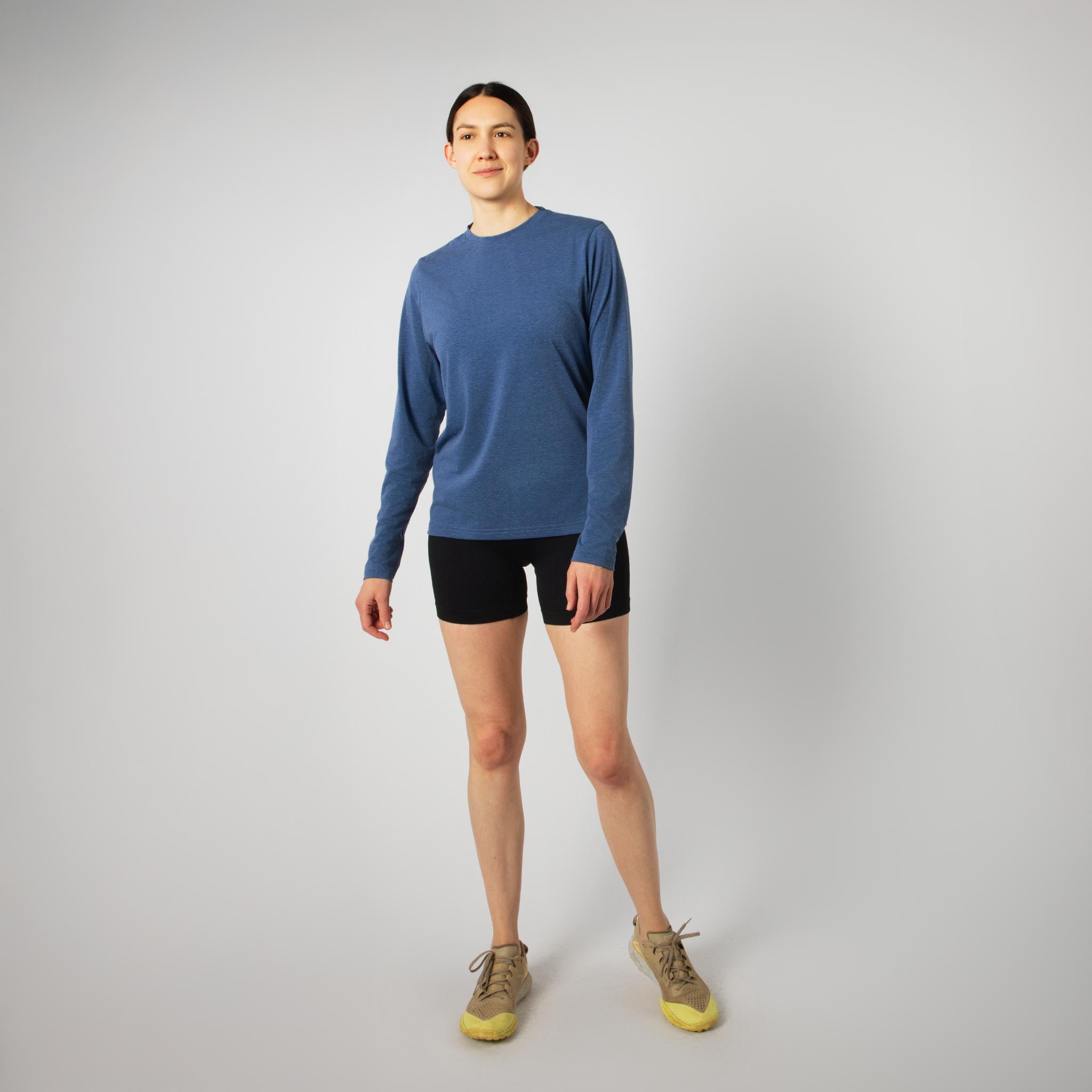 Women's BlackStrap Aspect Crewneck Long Sleeve Shirt #color_deschutes
