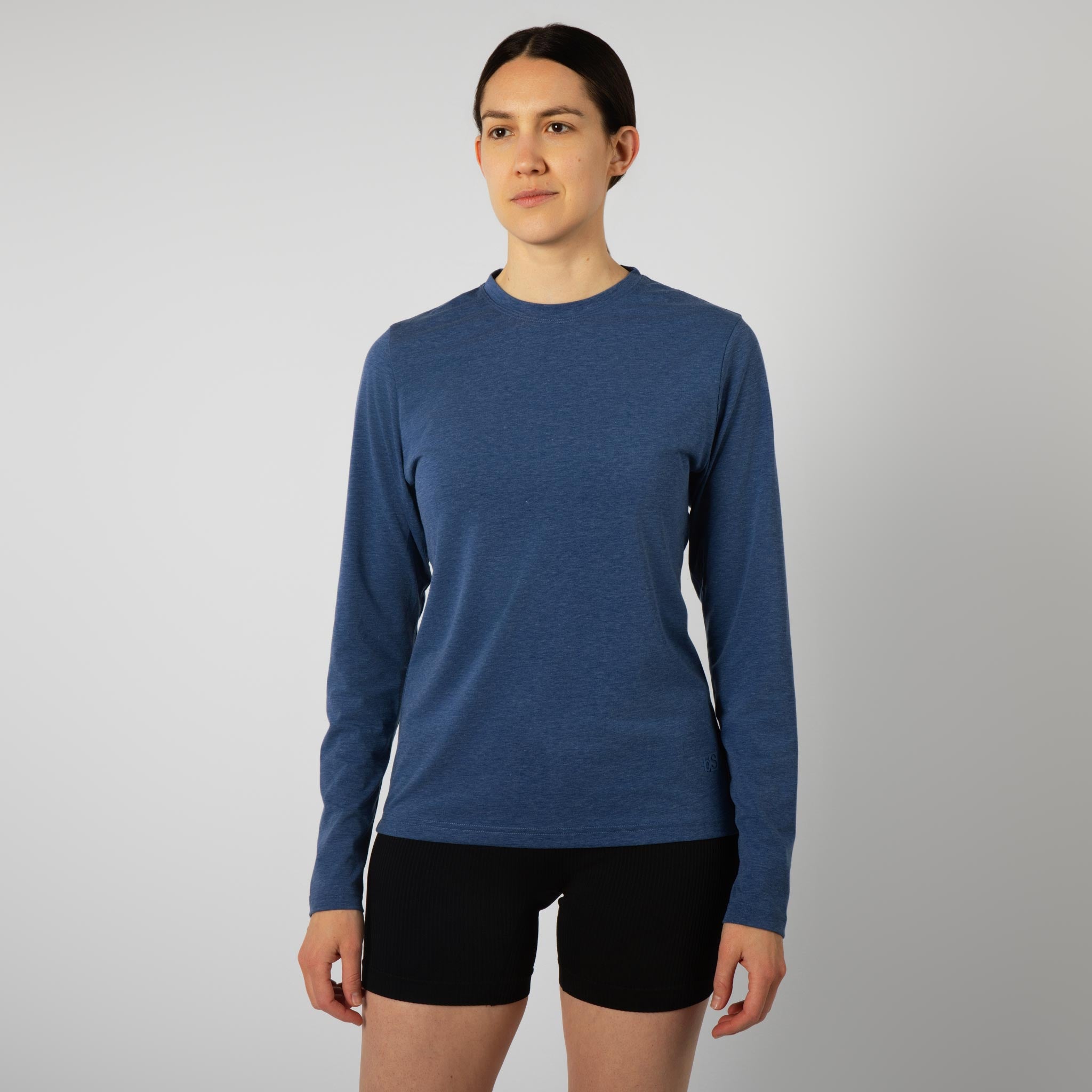 Women's BlackStrap Aspect Crewneck Long Sleeve Shirt #color_deschutes